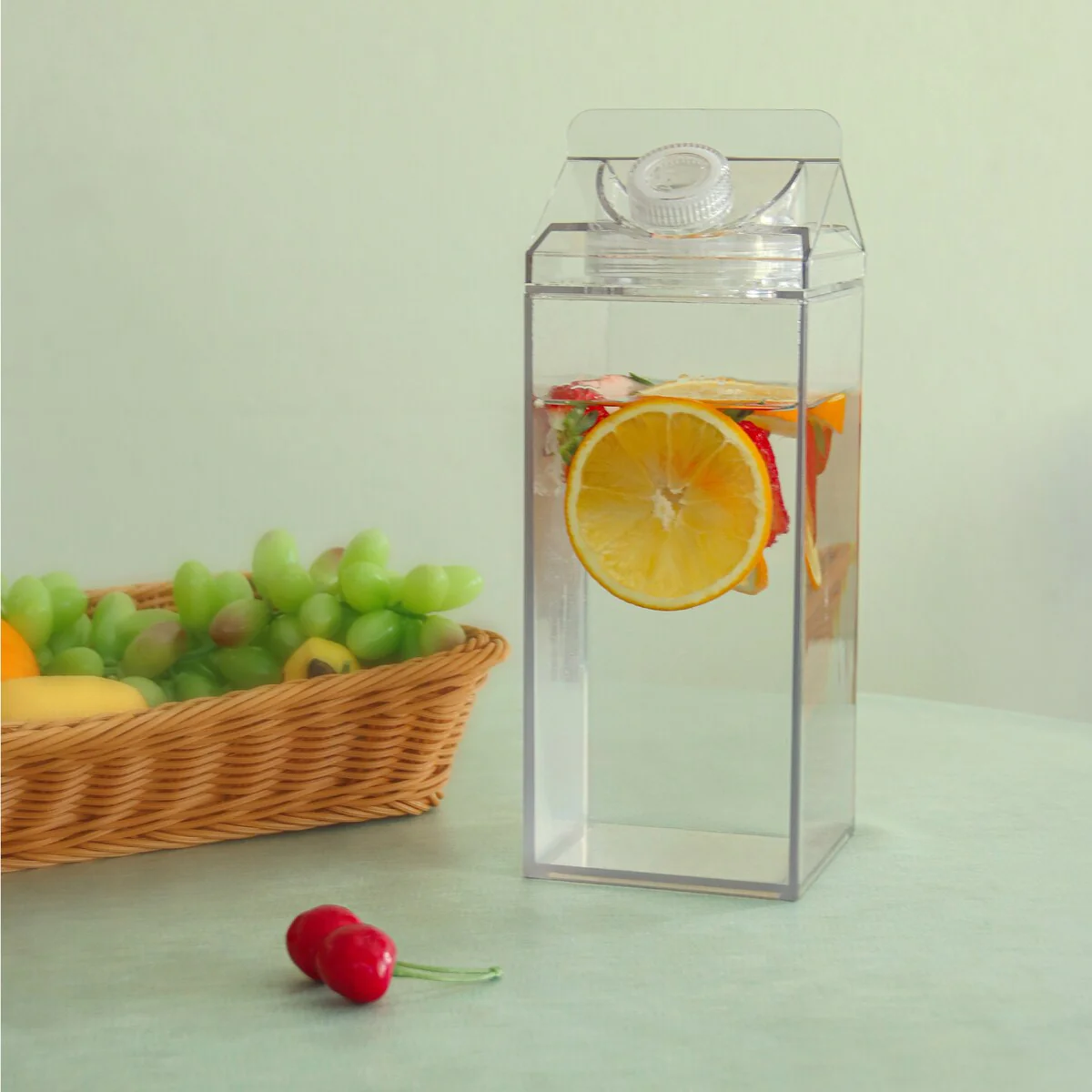 Kitchen Details 64 Ounce Beverage Carton in Clear