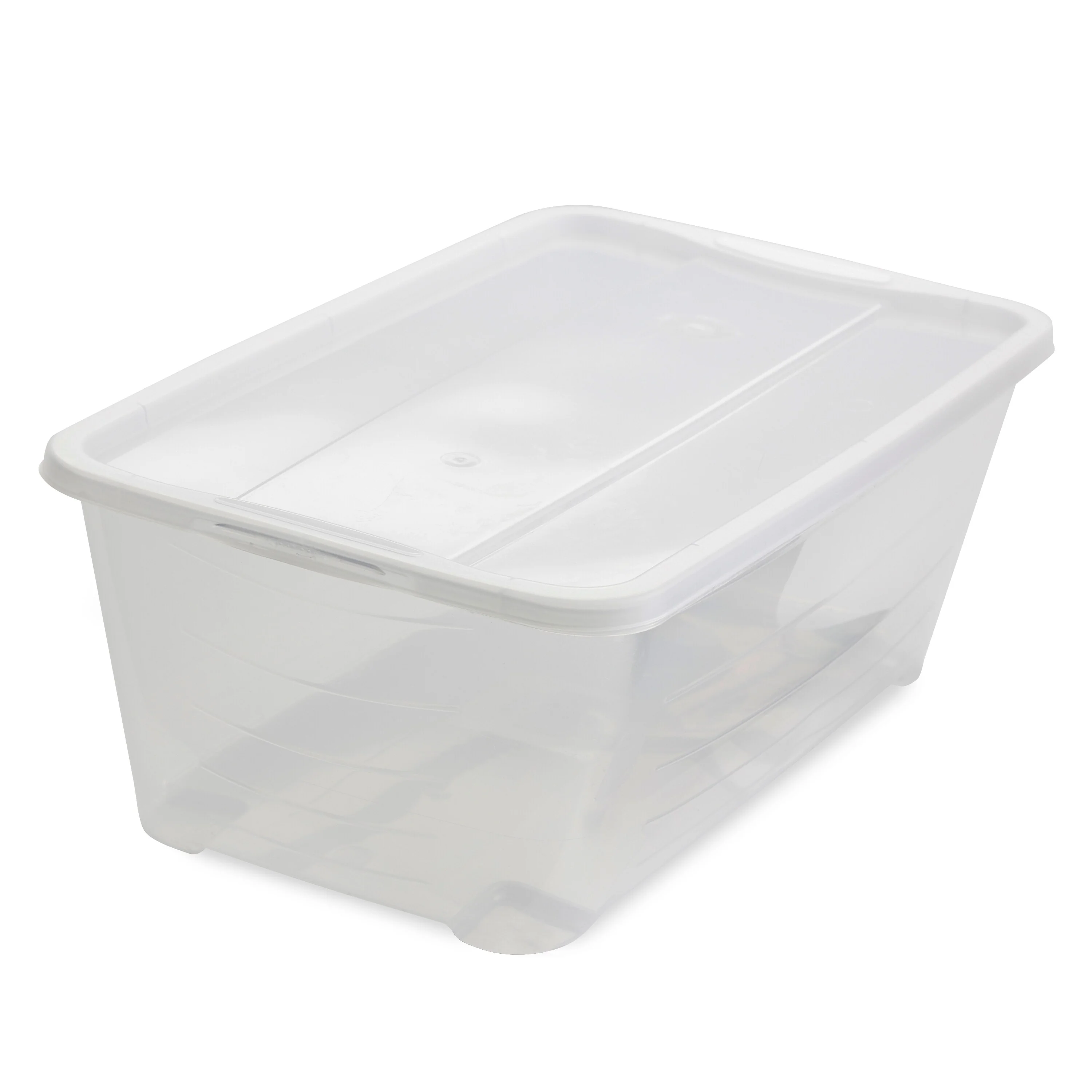 Life Story 6L Shoe and Closet Storage Box Stacking Containers, Clear (10 Pack)