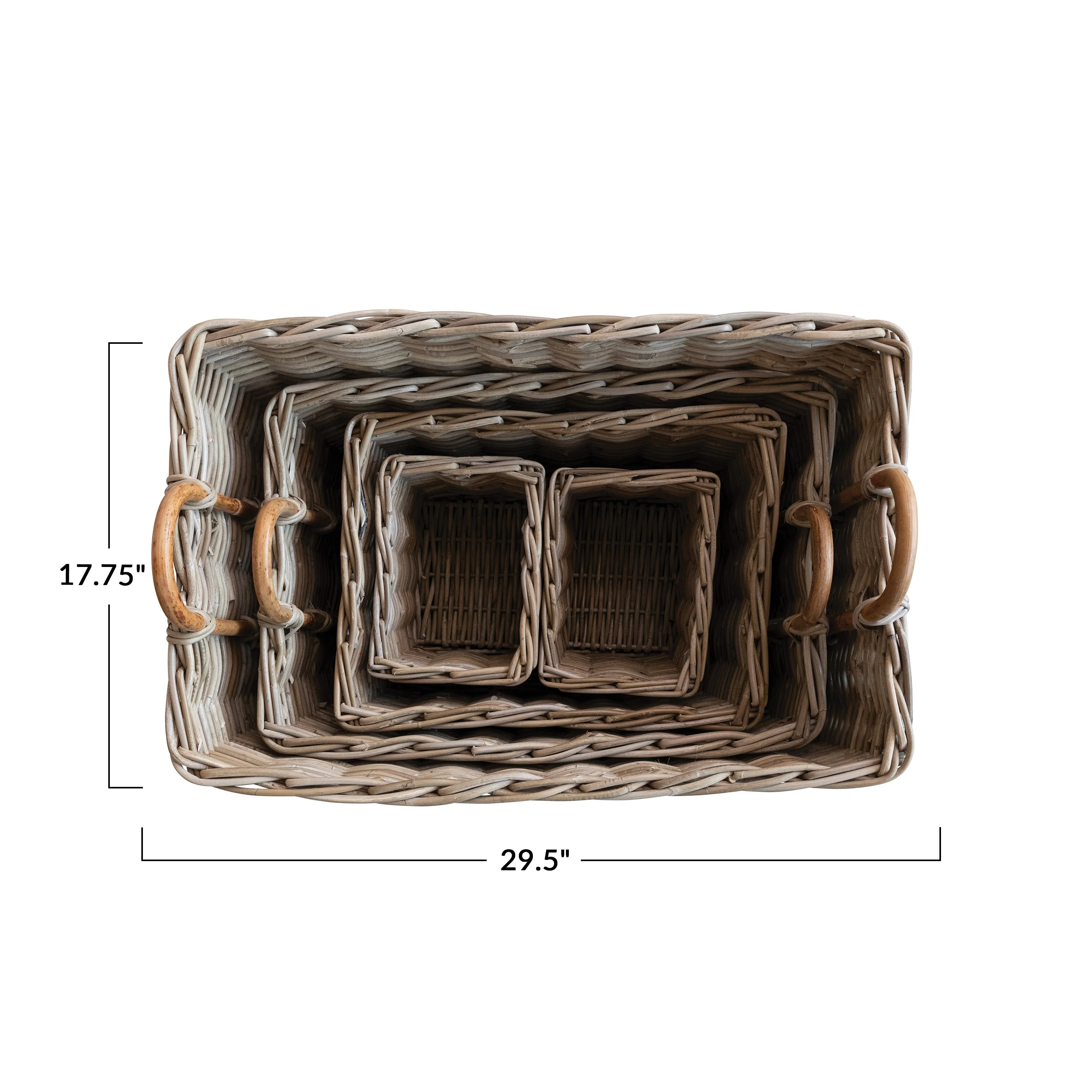 Woven Rattan Basket Storage