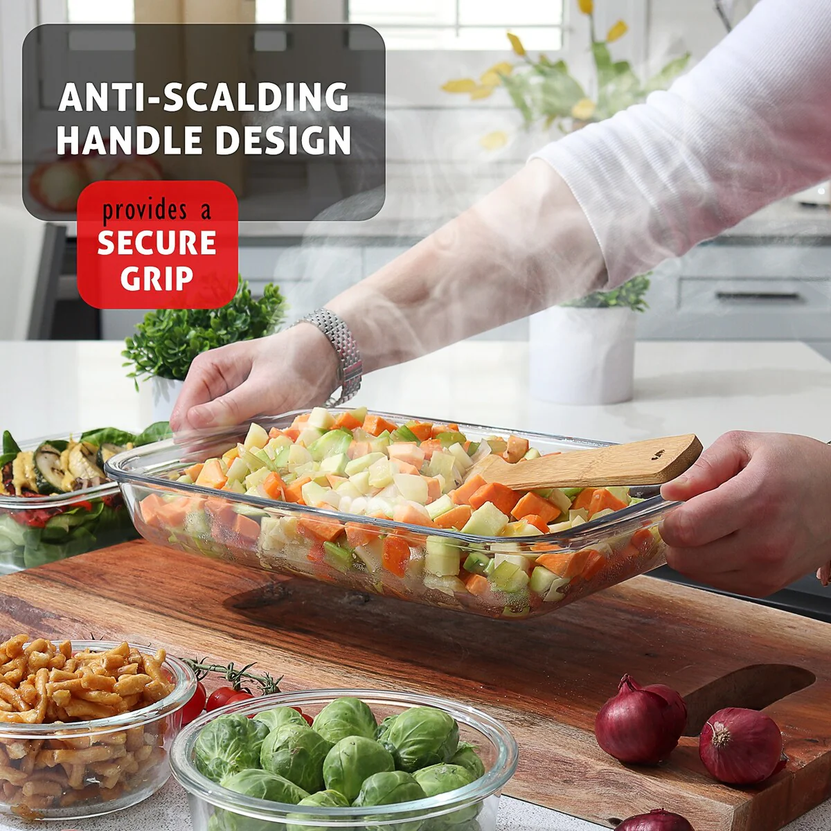 Eatex Baking Lasagna Pans Set with lid