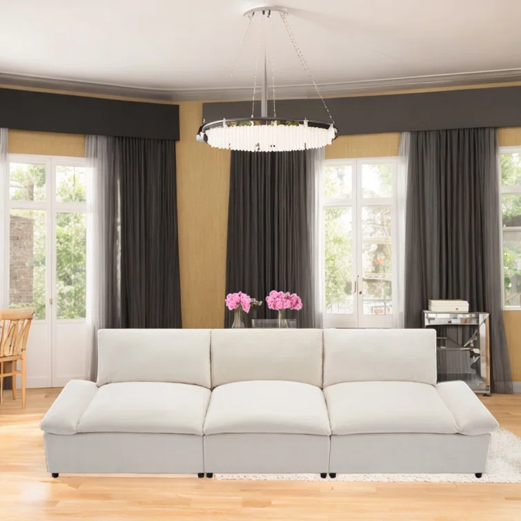 Modern Sofa With Built-in Storage Deep Seating Stylish And Cozy Sofa