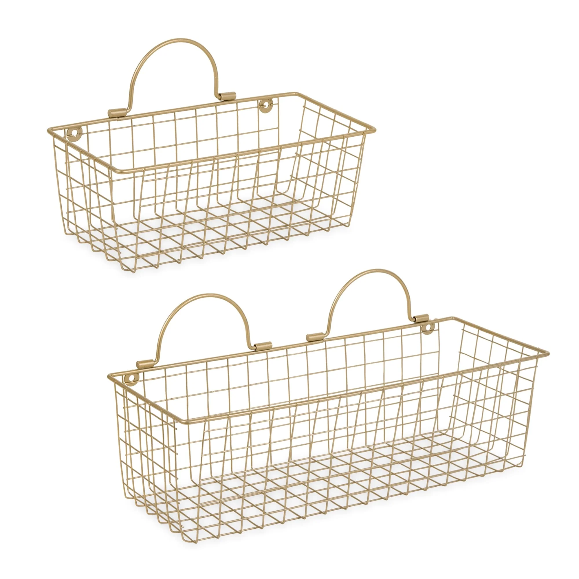 DII Wire Wall Basket(Set of 2) Grey