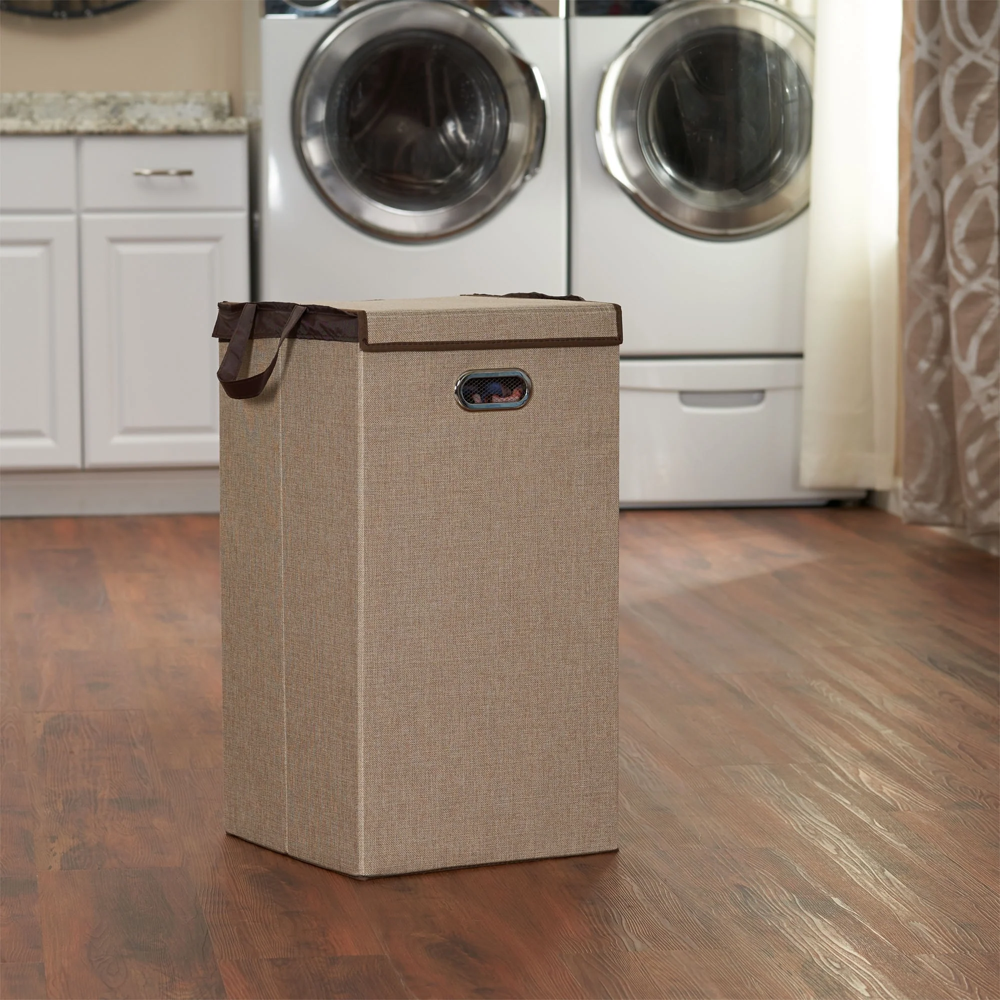 Household Essentials Laundry Hamper with Lid and Handles - 14.0
