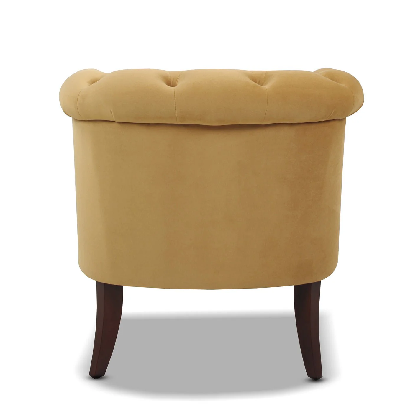 Comforts Upholstered Accent Chair with Recessed Arms and Barrel Design
