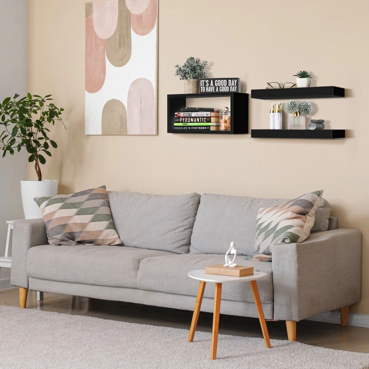 Sorbus Floating Shelves for Wall Set of 3 - 16