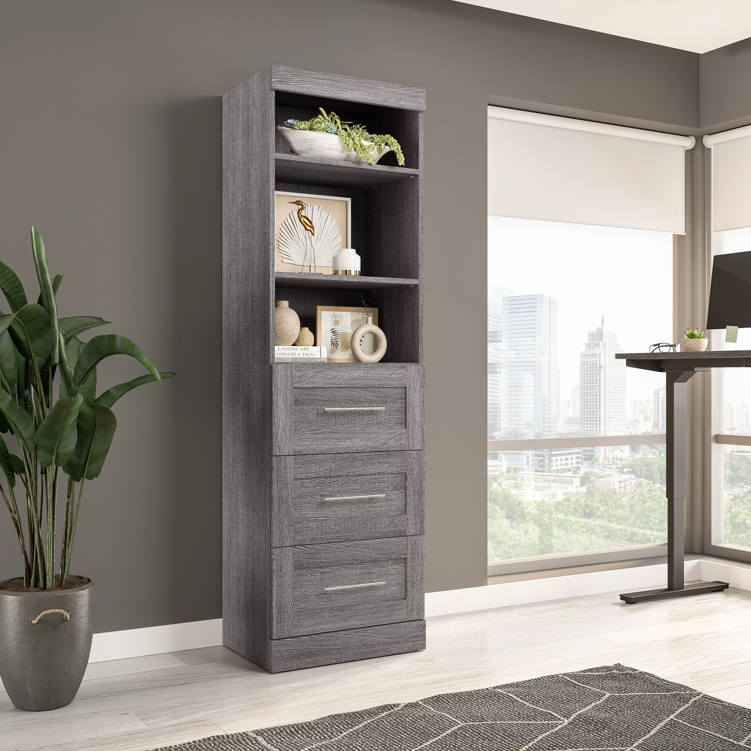Pur 25W Closet Organizer with Drawers by Bestar