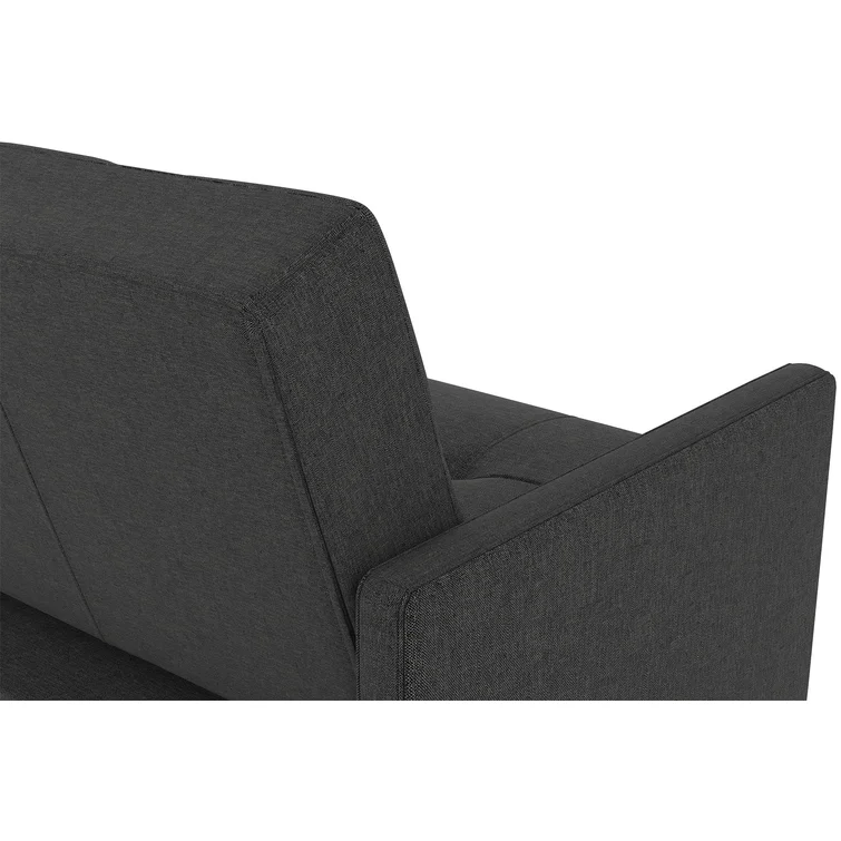 Besnard Twin 76'' Upholstered Cushioned Convertible Sofa