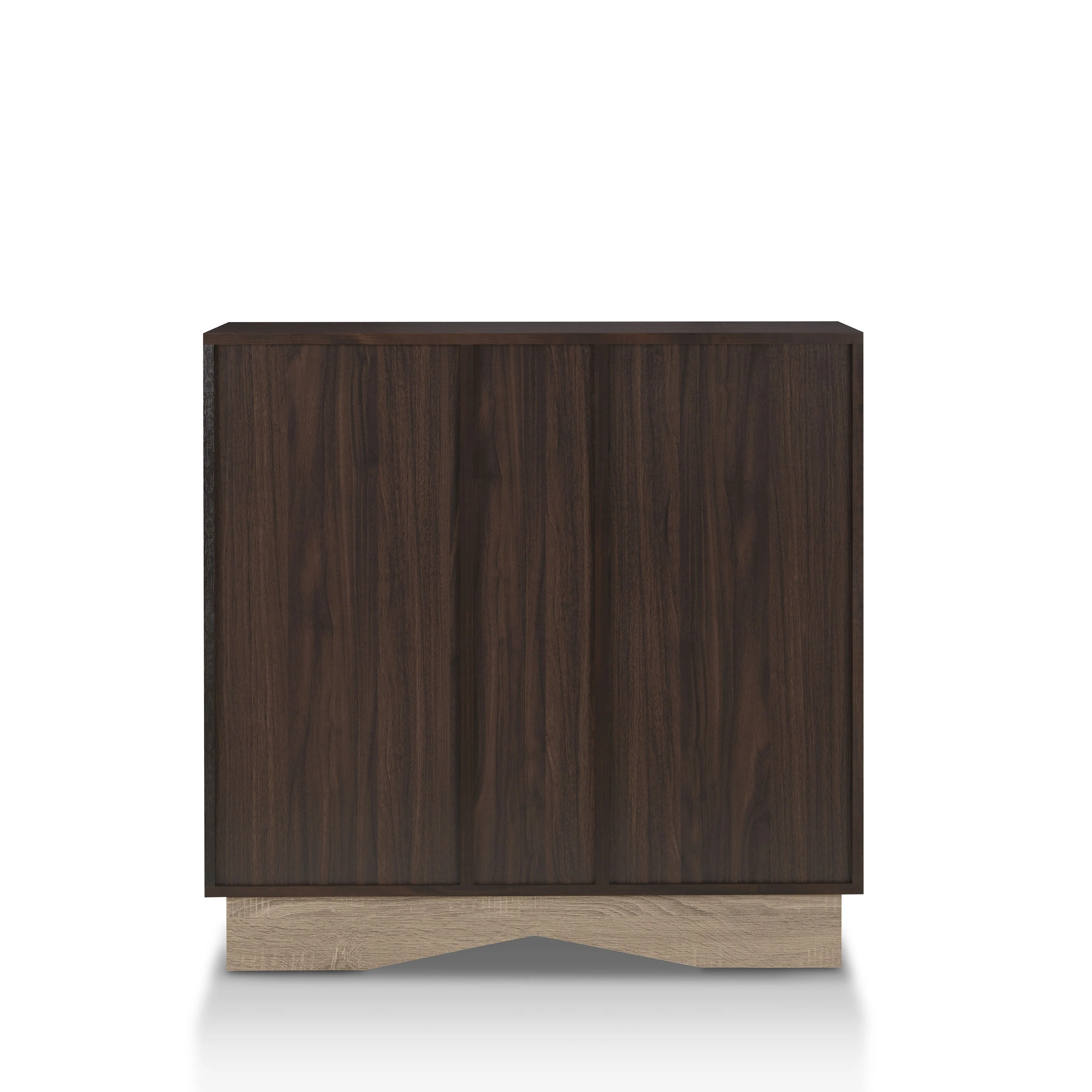 Furniture of America Lymu Contemporary Brown Wood 5-shelf Wine Cabinet