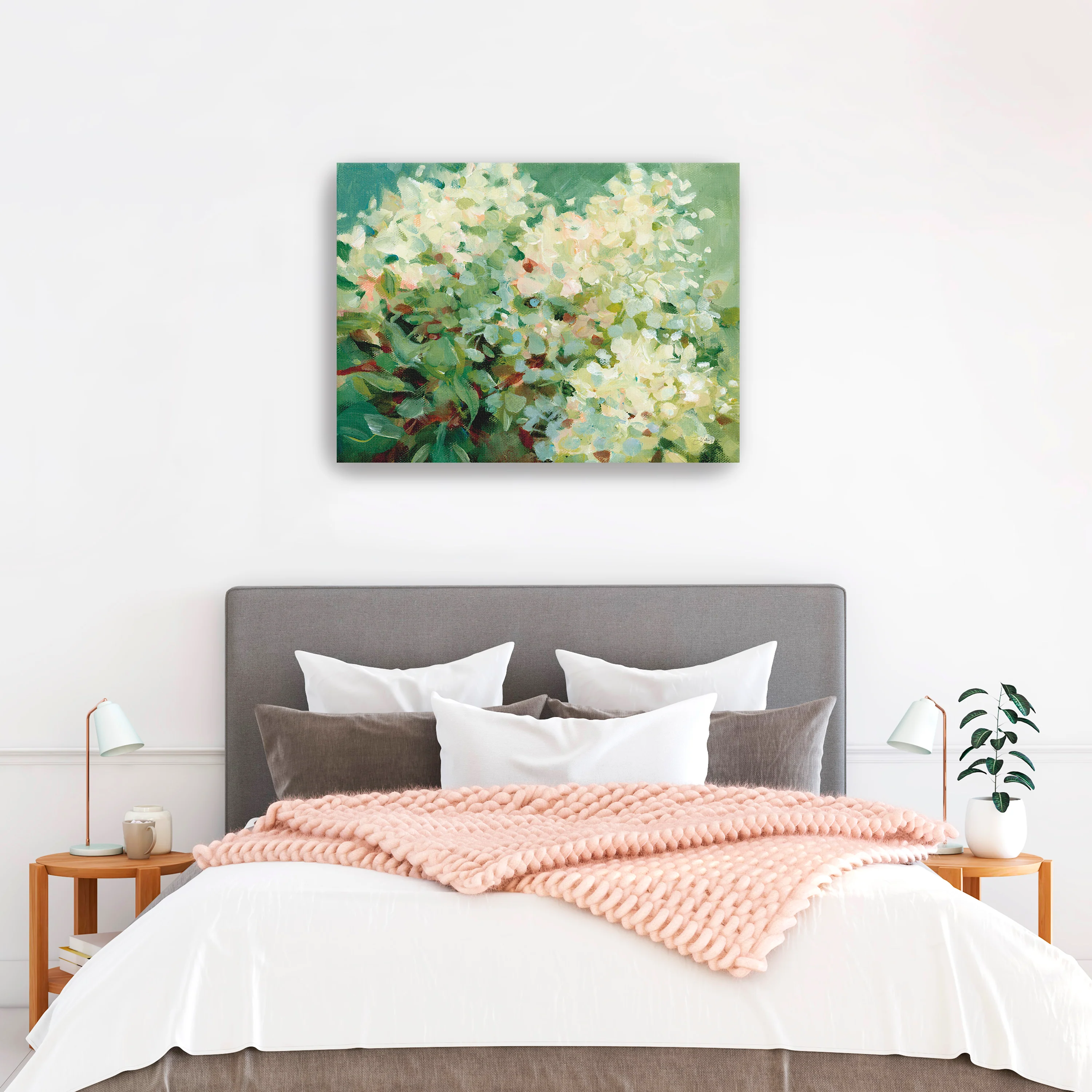 Humble Hydrangea Canvas Giclee