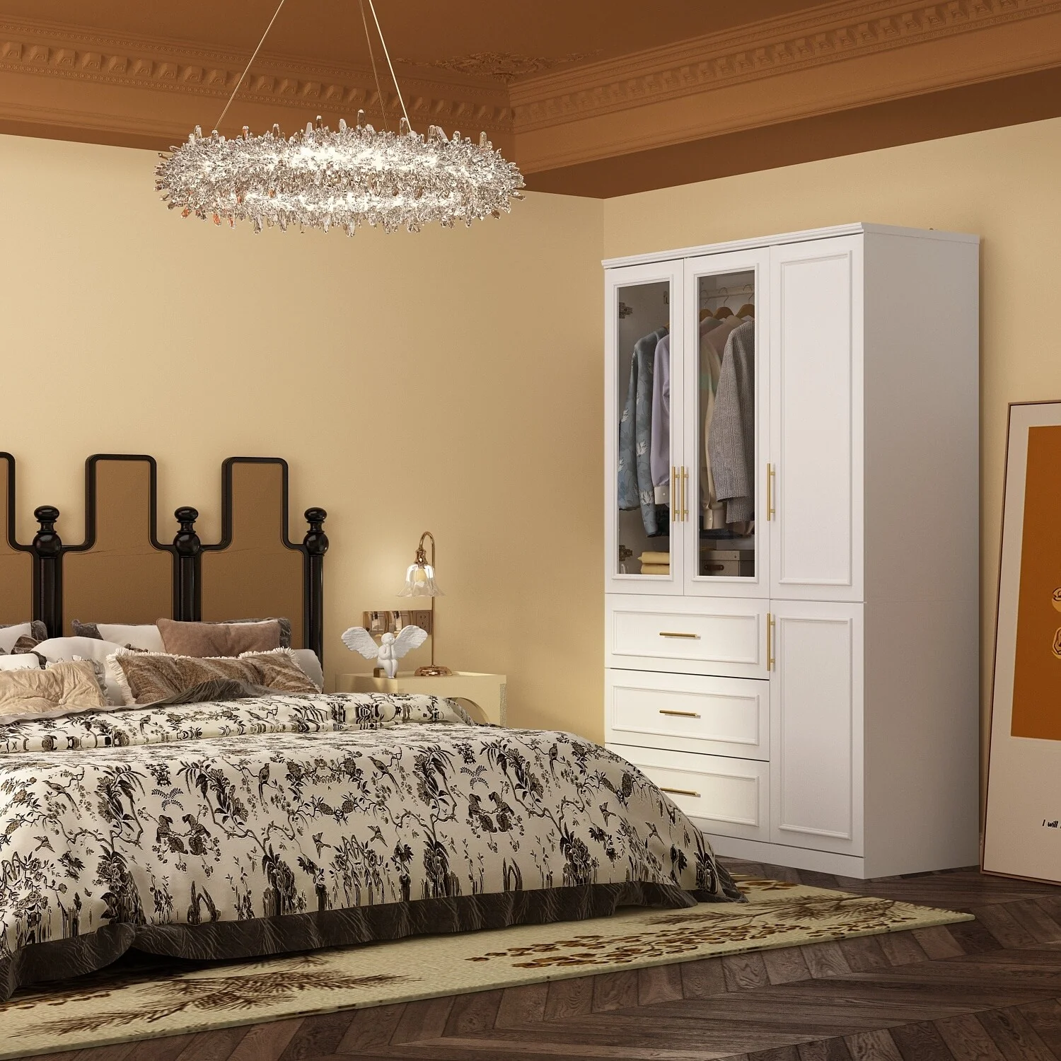 Modular Wardrobe Combo Armoires Closet Freestanding Cabinet Organizer