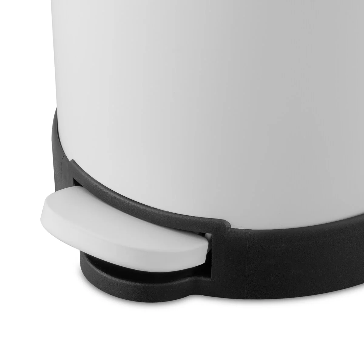 Qualiazero TWO 1.6 Gal Round Step On Trash Cans, Stainless Steel, Twin Pack