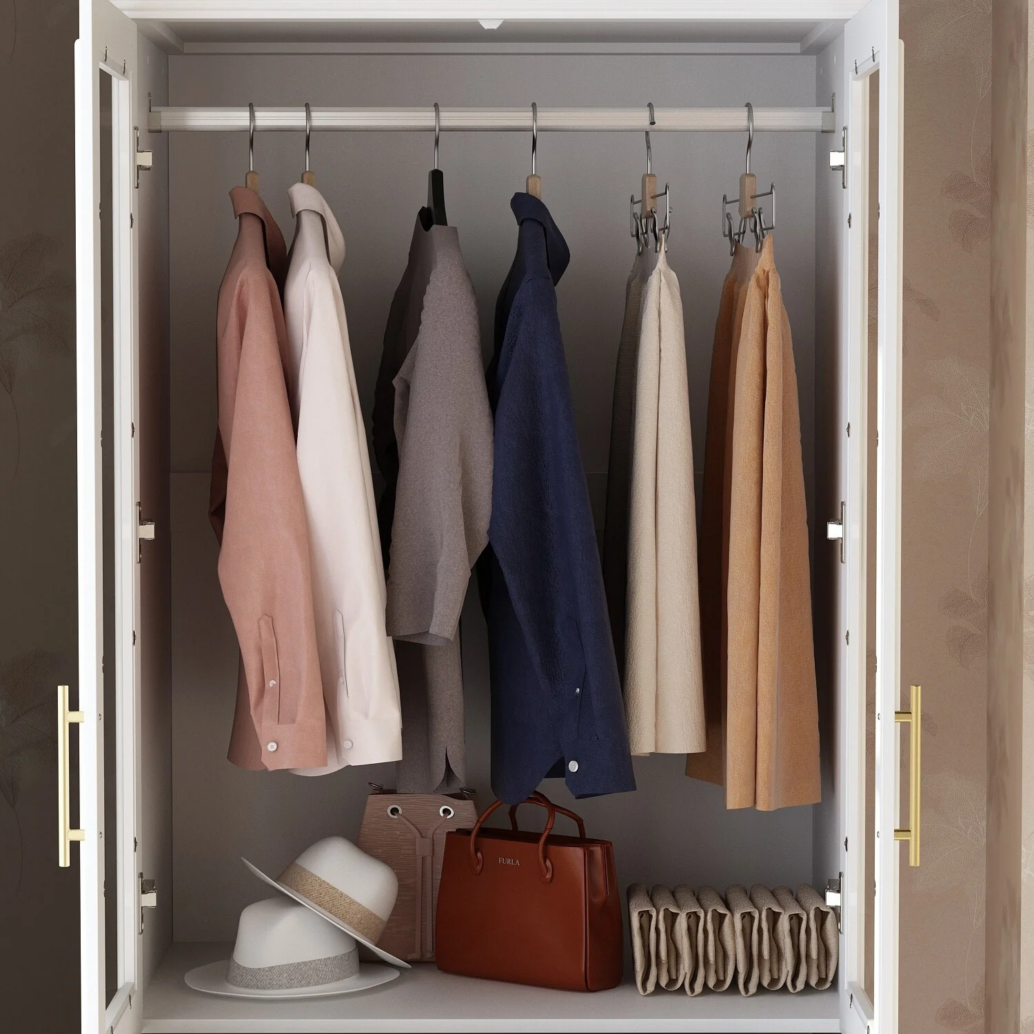Modular Wardrobe Combo Armoires Closet Freestanding Cabinet Organizer