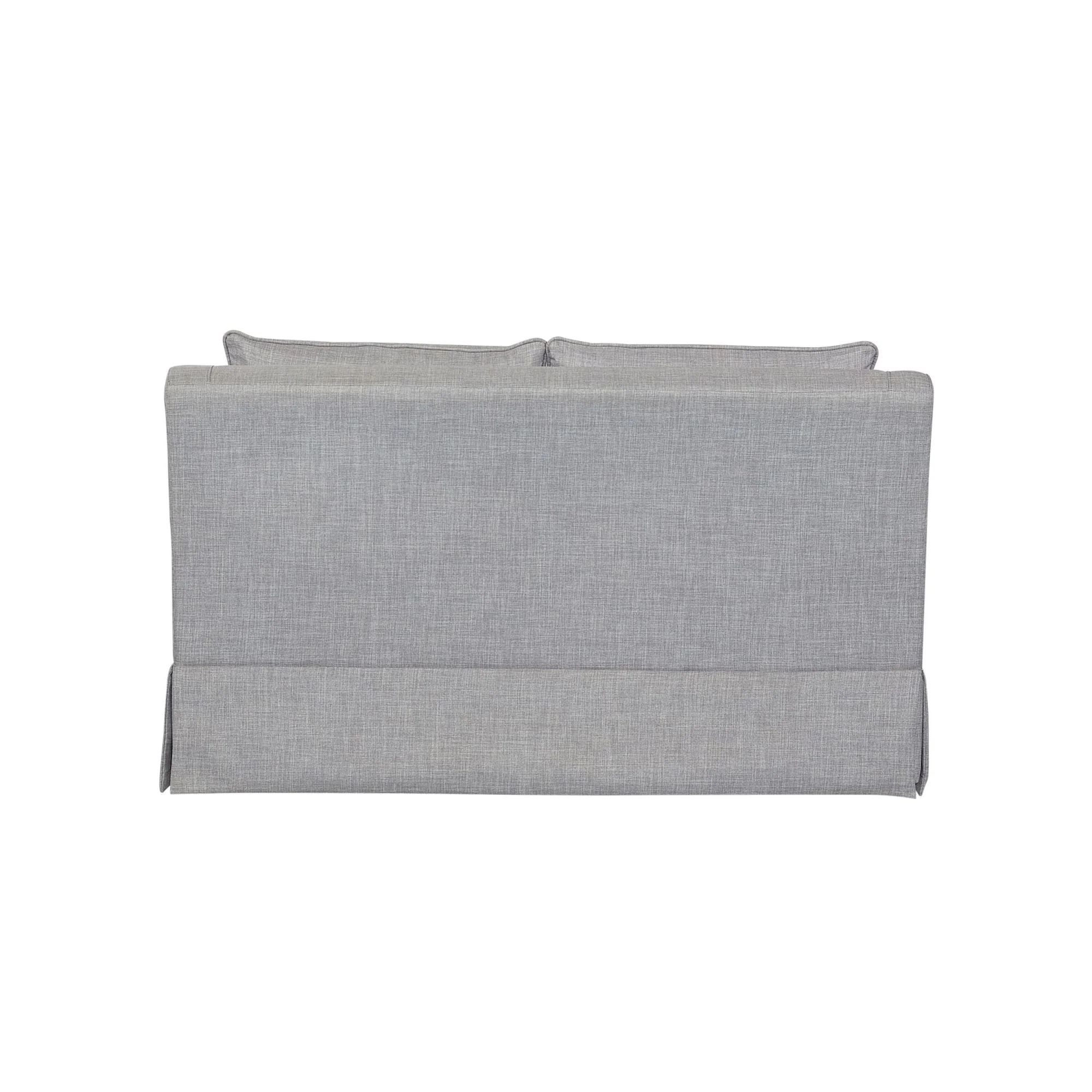 Loveseat with Skirt and Reversable Cushions and 2 Pillows