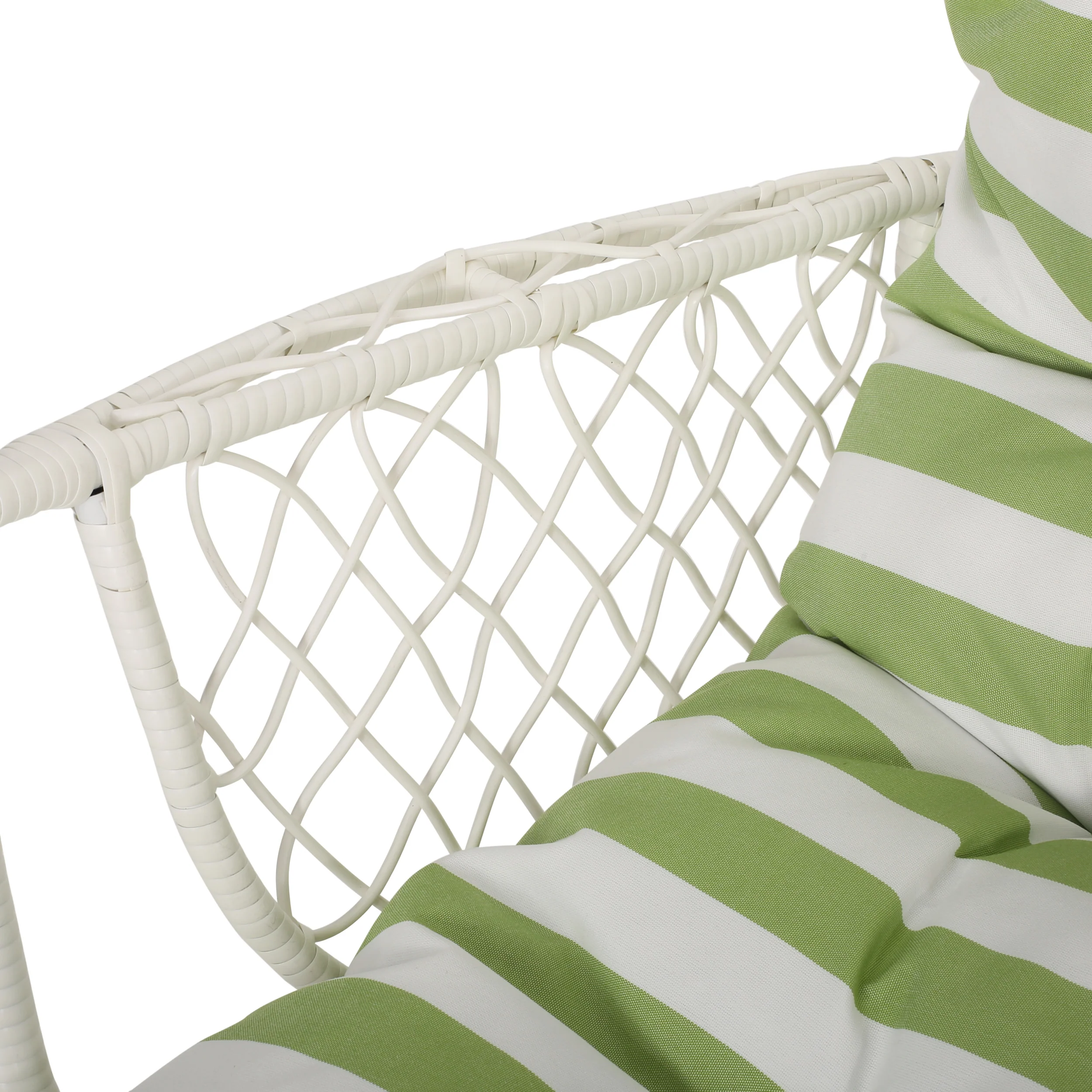 Hanging Chair with Basket Shape and Metal Frame