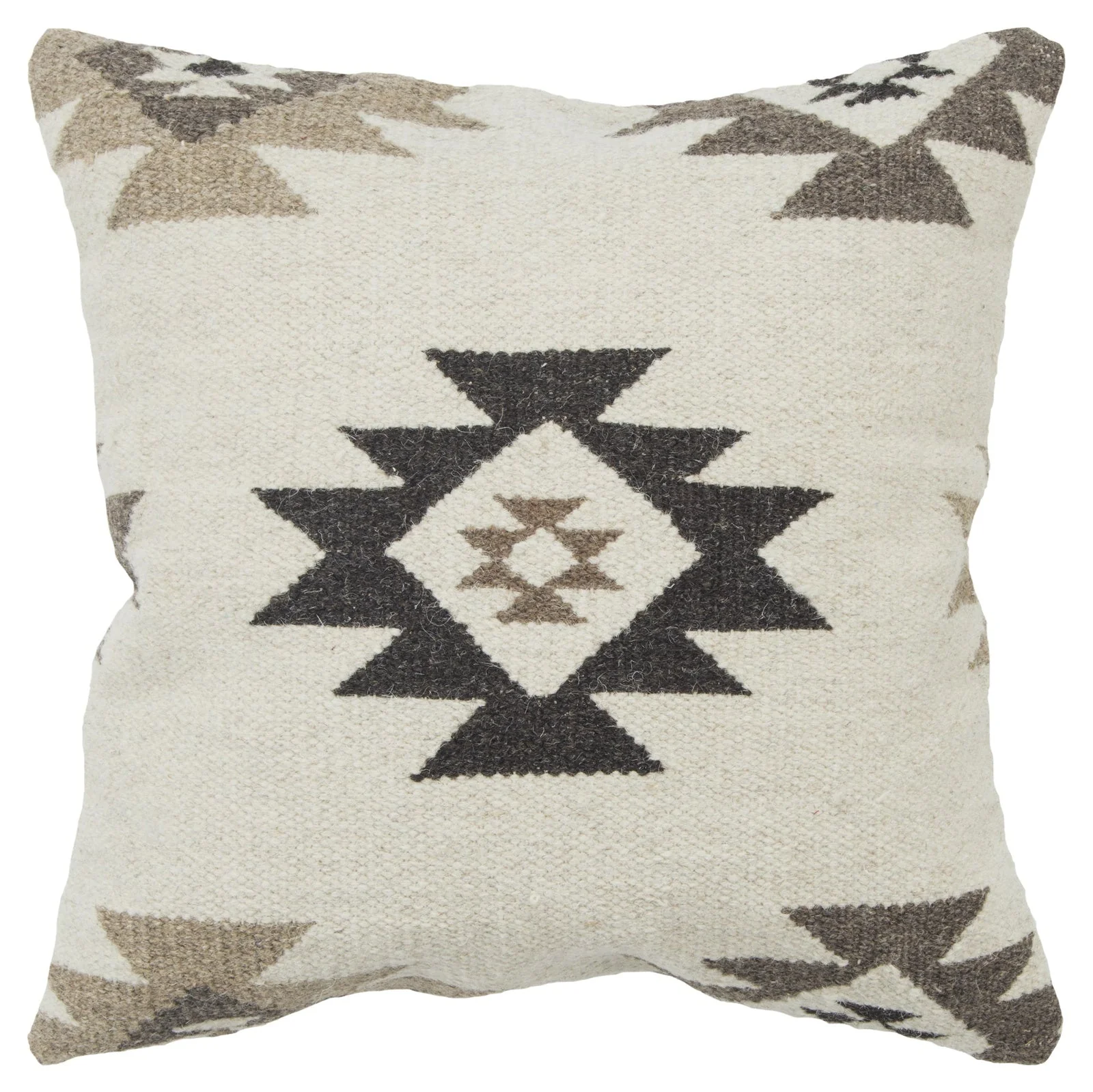 Woven Wool Southwest Decorative Throw Pillow