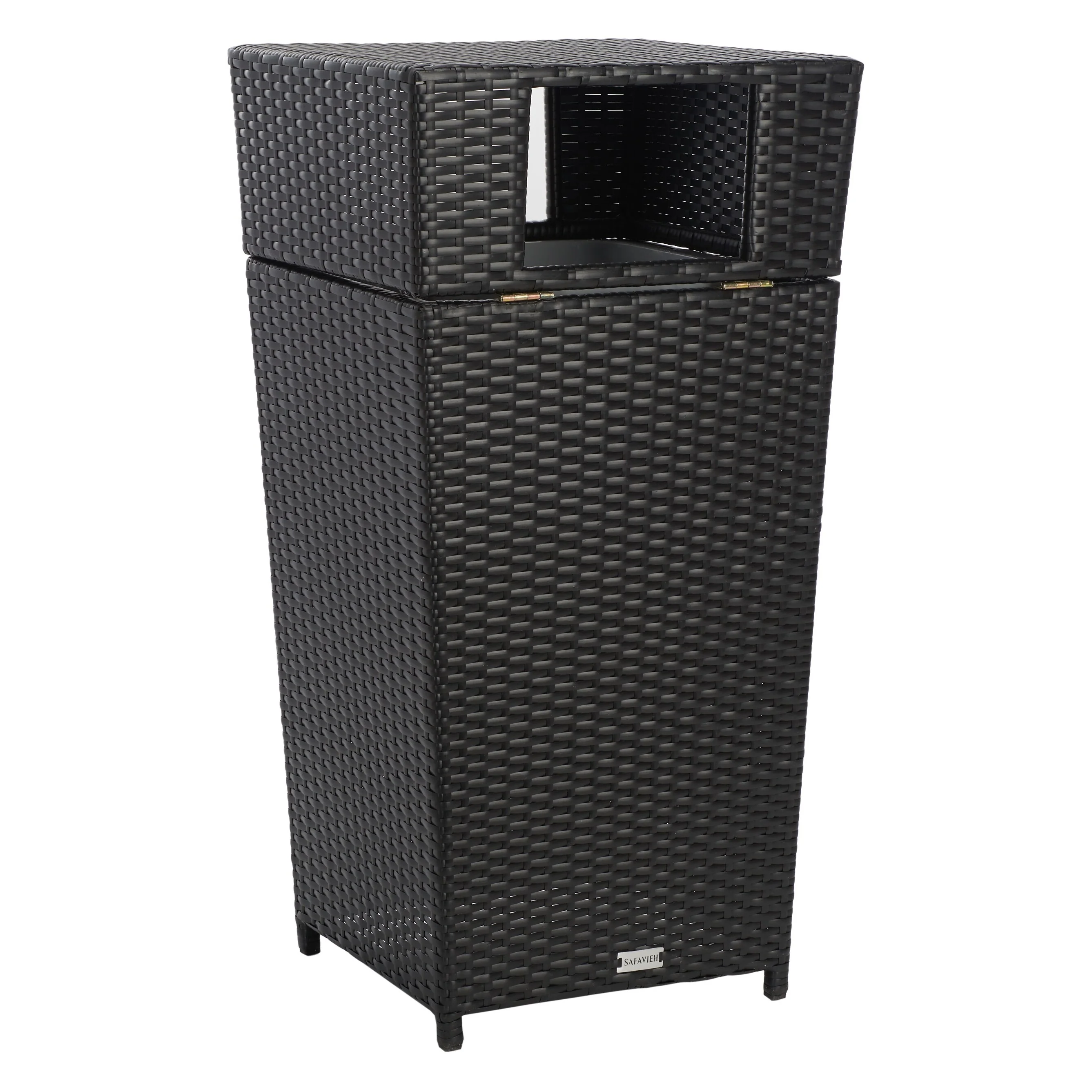 SAFAVIEH Outdoor Jennie Trash Bin (Fully Assembled)