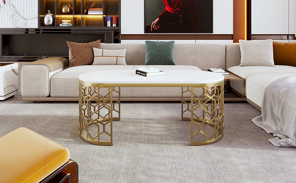 Modern Oval Coffee Table