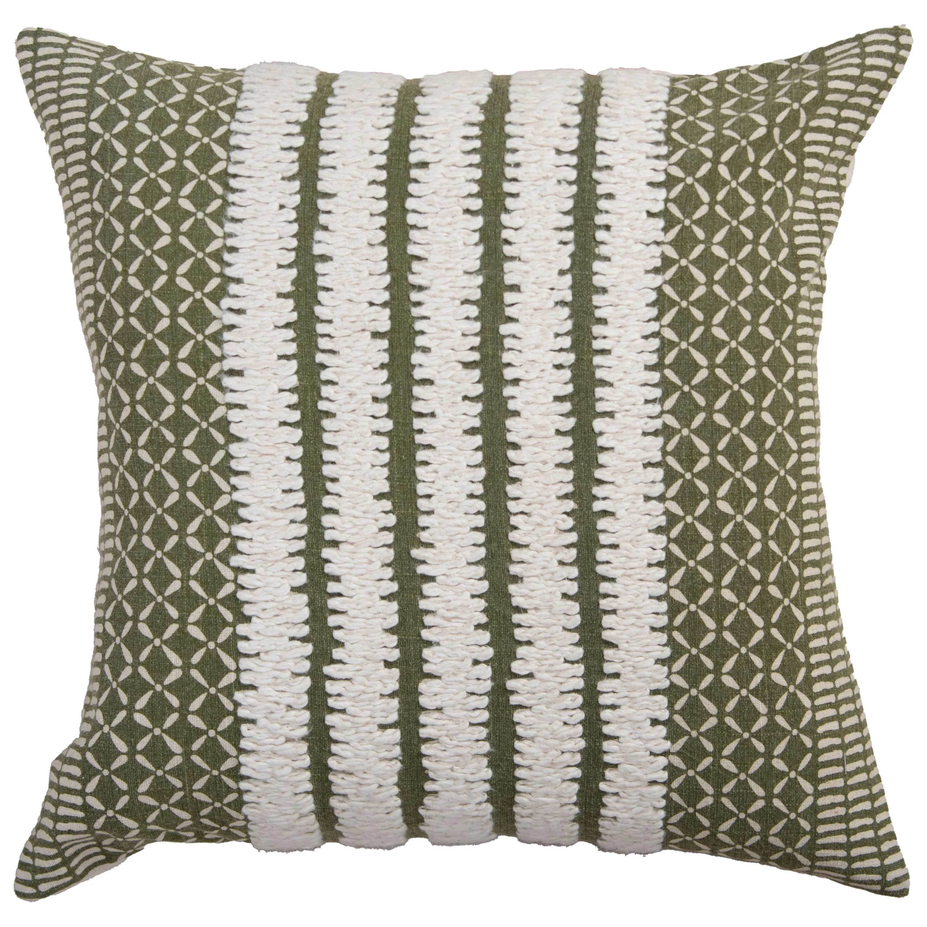 Printed Stripe Decorative Throw Pillow
