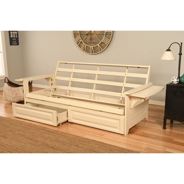 Stratford Full Futon and Mattress with Drawer Set
