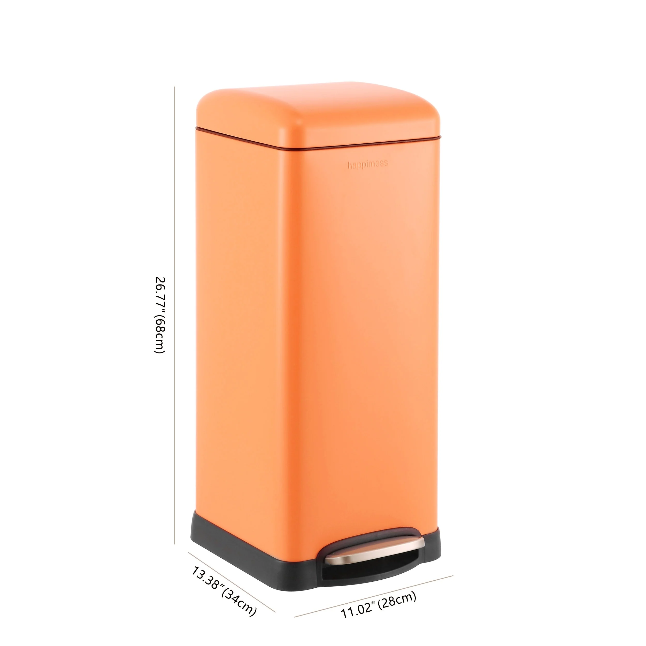 happimess Betty Retro 8-Gallon Step-Open Trash Can