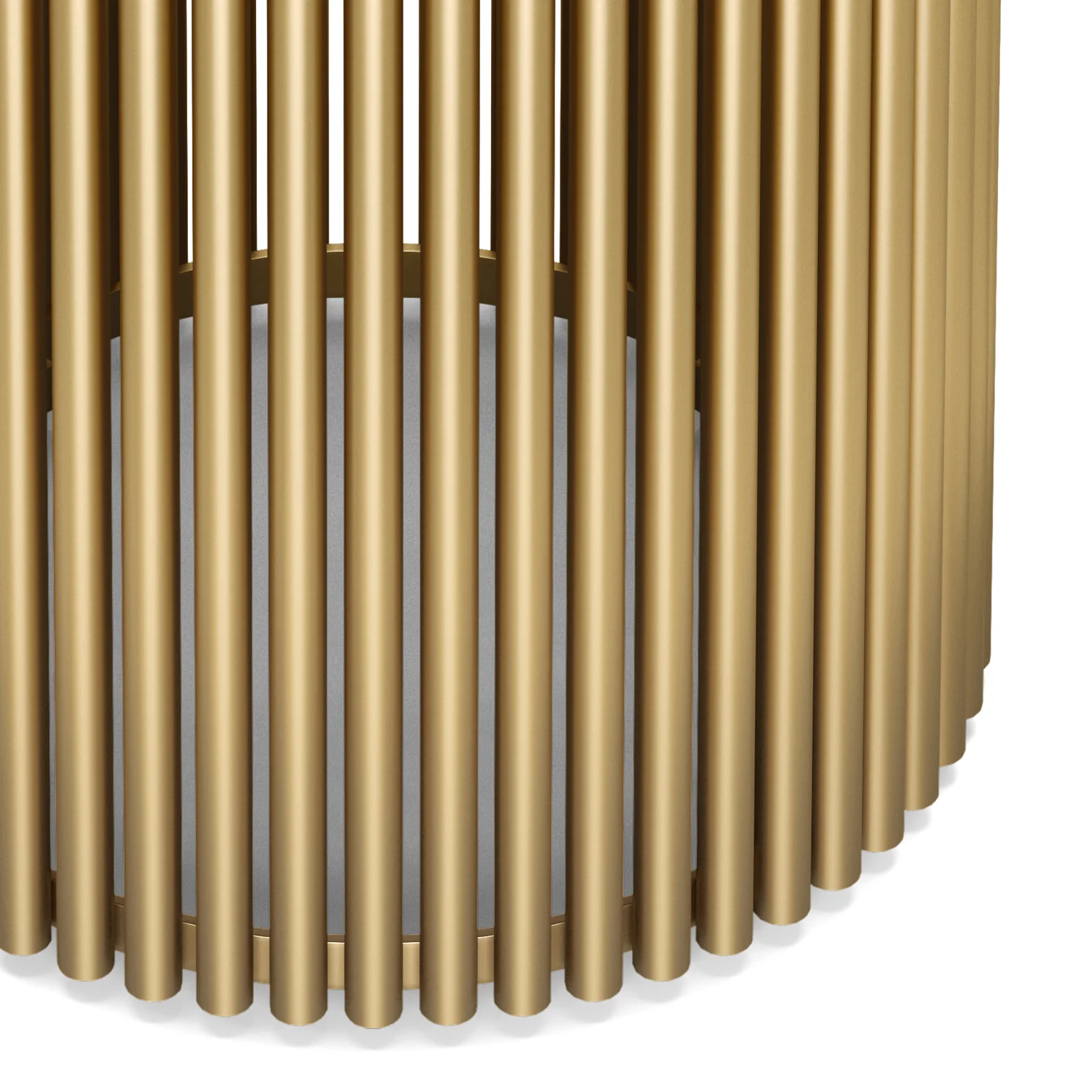 Valiant Cylinder-Shaped Accent Table with Pipe Design Base