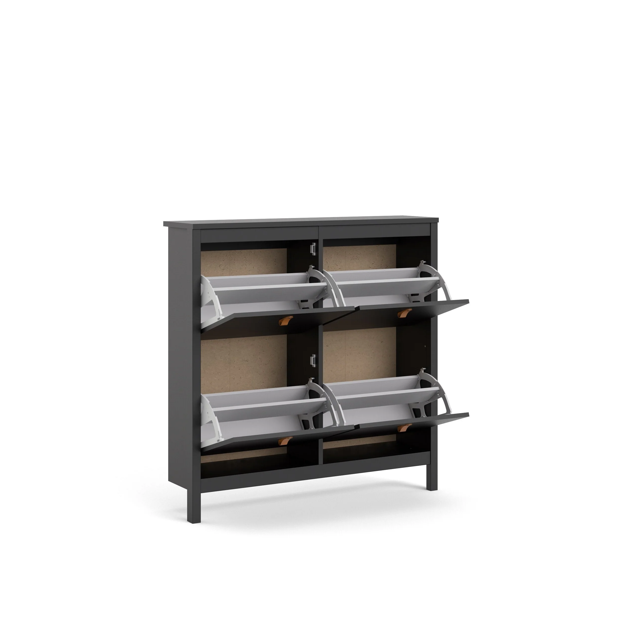 Porch & Den Madrid 4-Drawer Shoe Cabinet