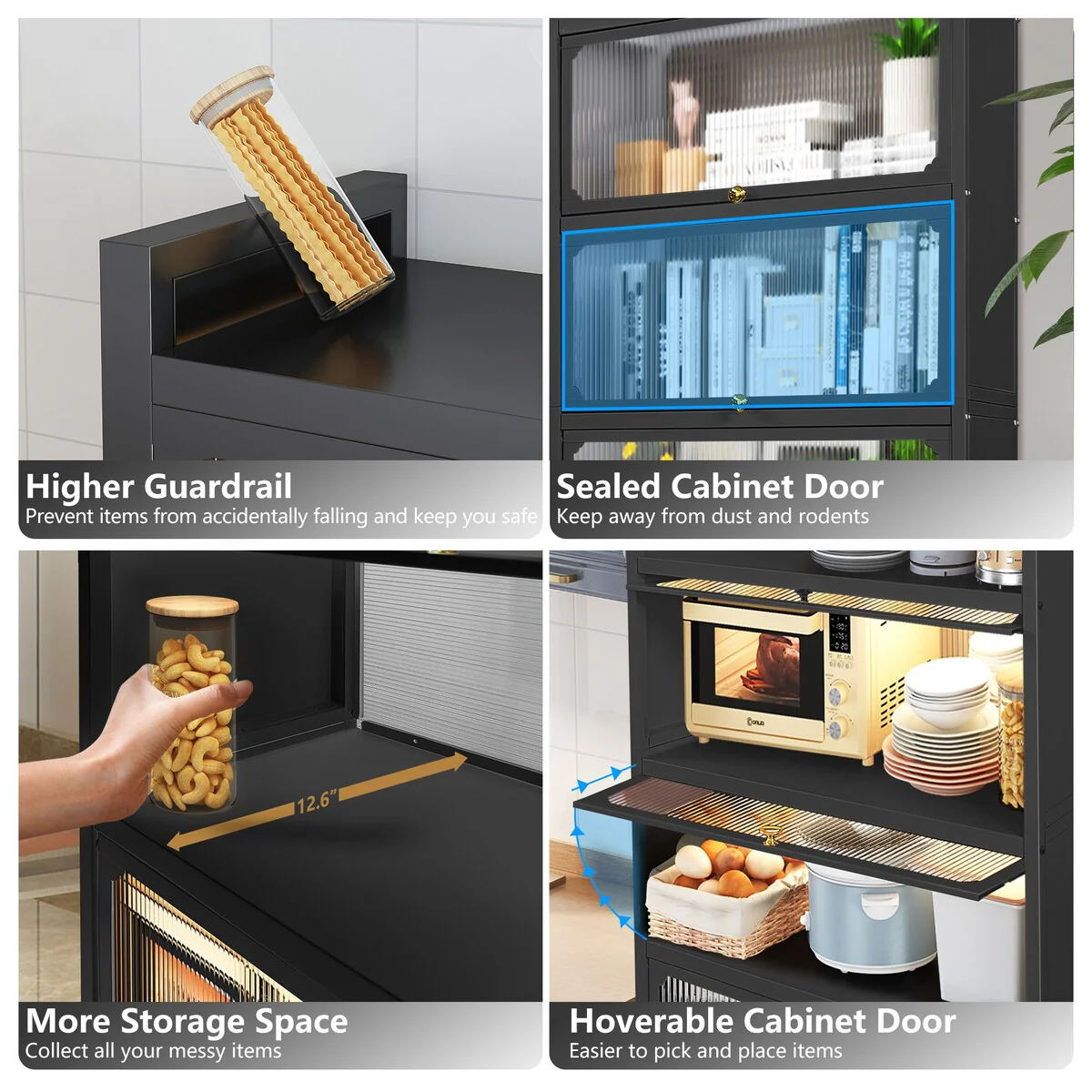 MEGA CASA 5 - Layer Steel Accent Cabinet with Door - N/A