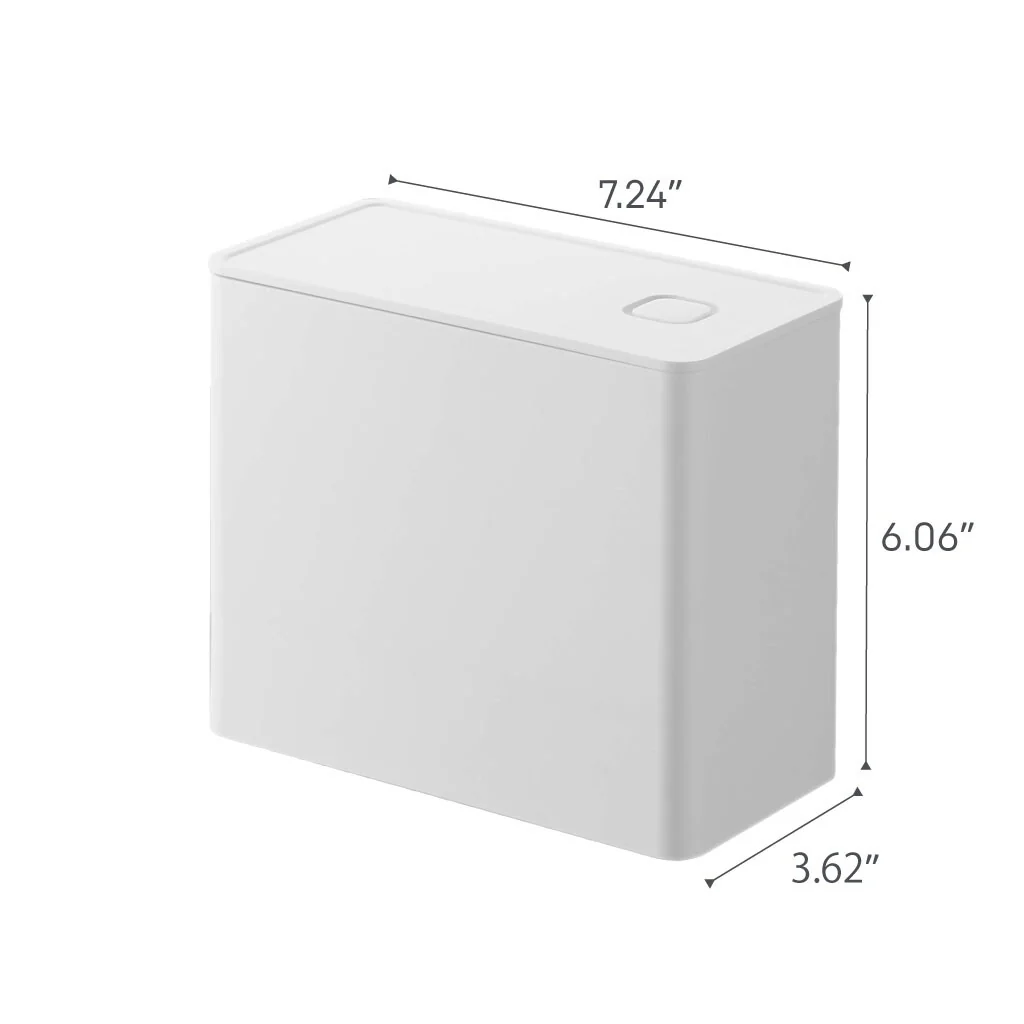 Yamazaki Home Vacuum-Sealing Coffee Storage, Polypropylene - L 3.62 x W 7.24 x H 6.06 inches