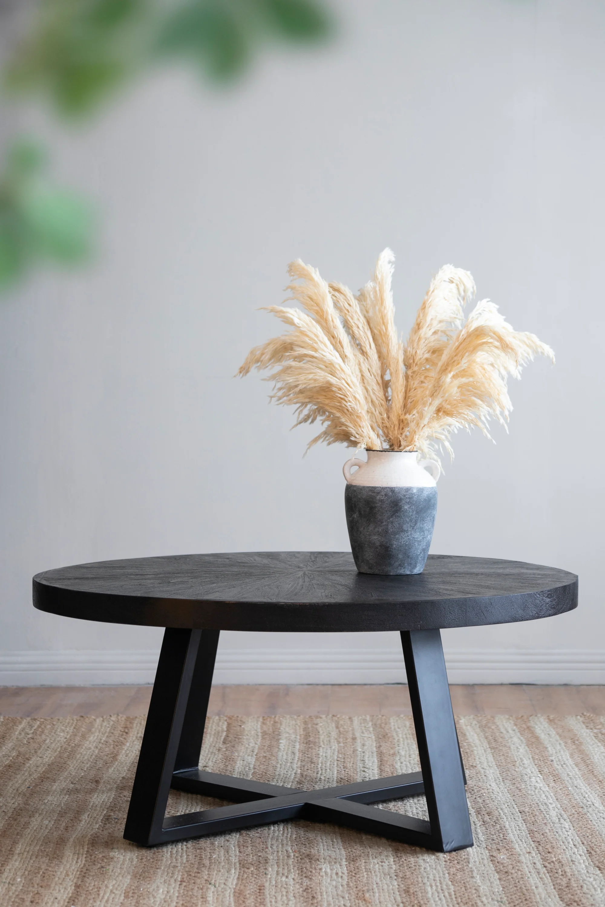 Round Coffee Table, Black