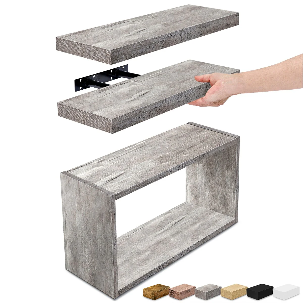 Sorbus Floating Shelves for Wall Set of 3 - 16