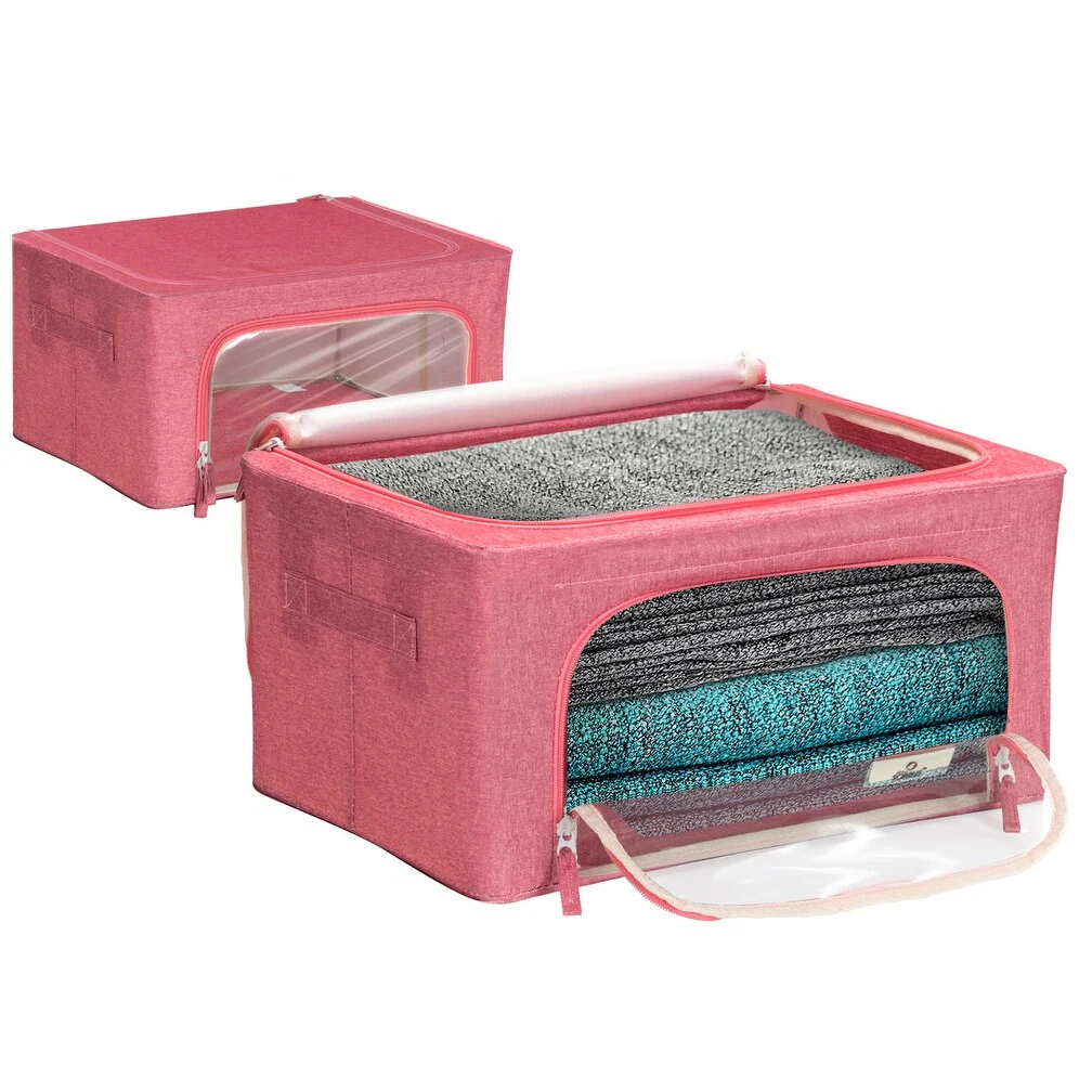 Storage Box With Window Small - 2 Pack - N/A