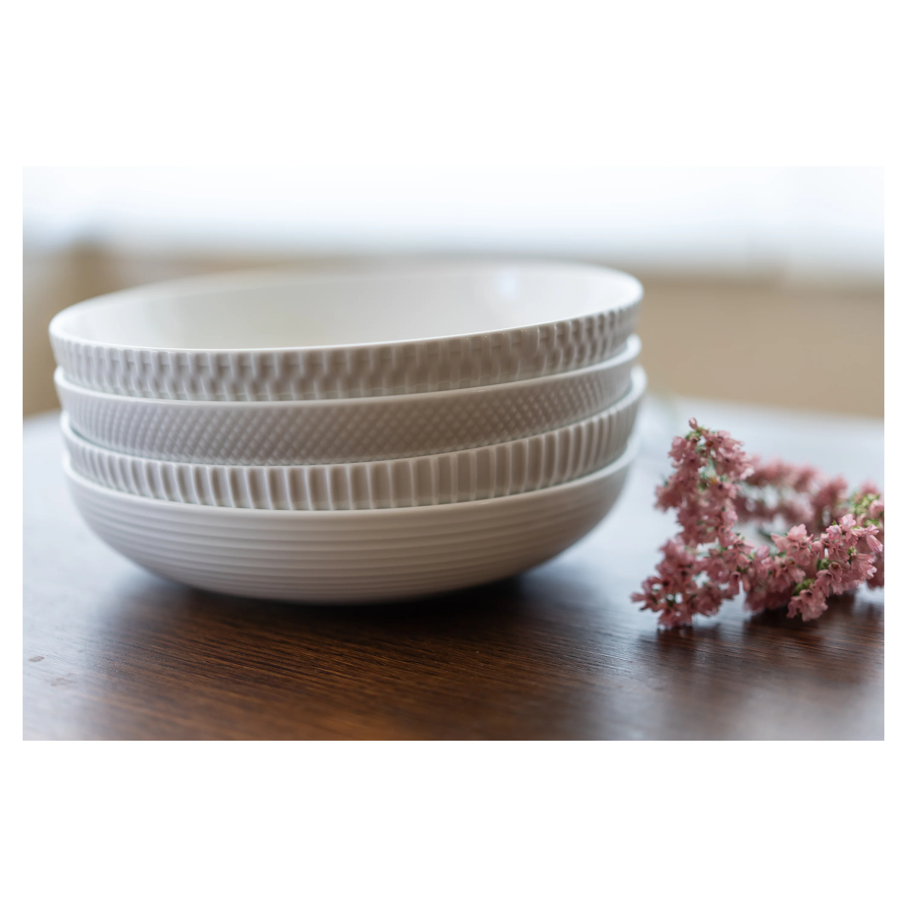 Assorted Textured Bowls 4 Piece Set