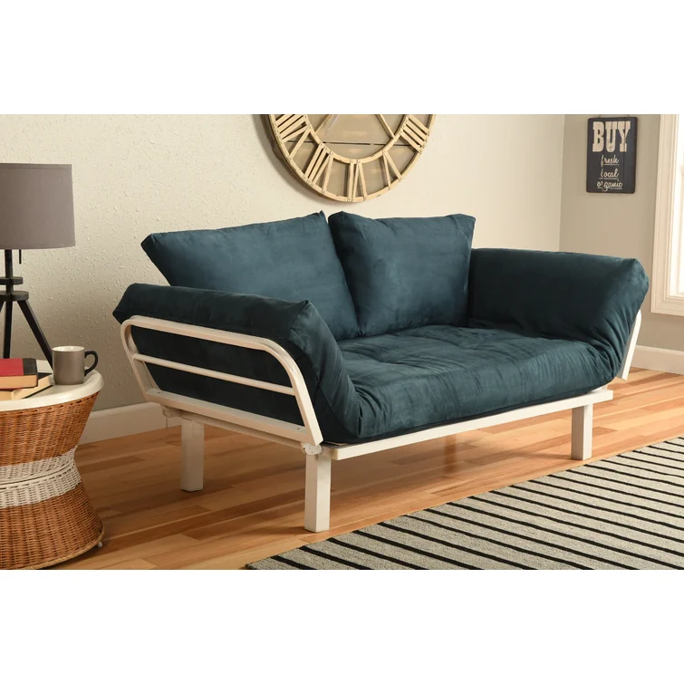 Everett Twin 60'' Upholstered Futon And Mattress