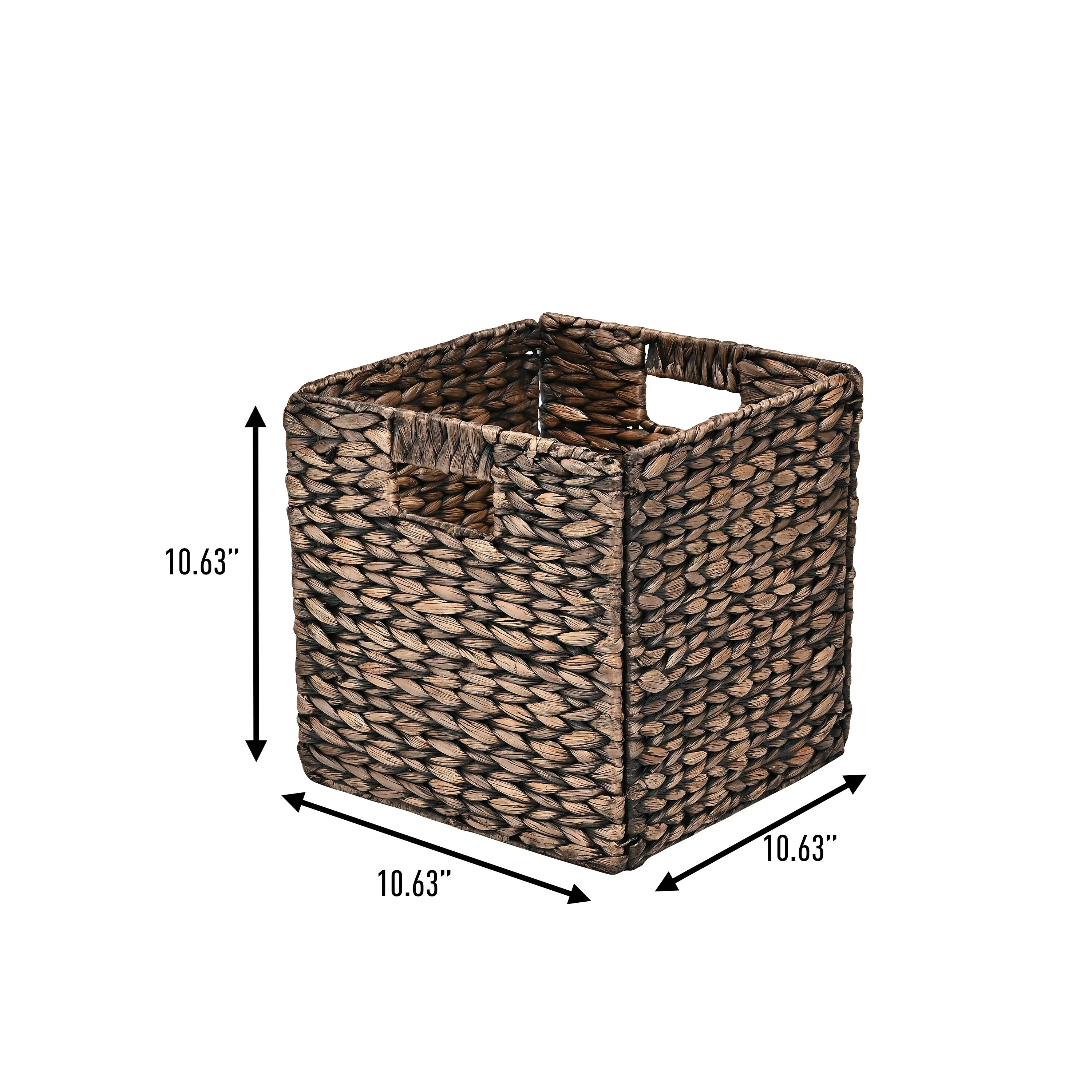Collapsible Storage Cube Basket with Handles (Set of 5)