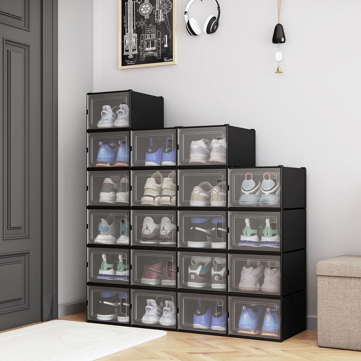 Modern Stackable Shoe Storage Box