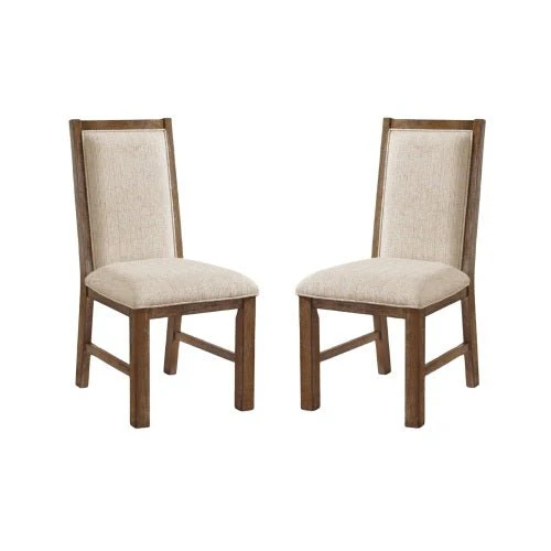 Upholstered Dining Chair with Seat Cushions and High Back