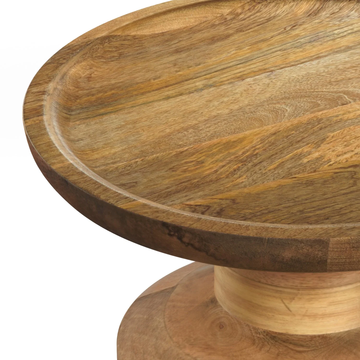 Focus Wooden Accent Table with Round Top