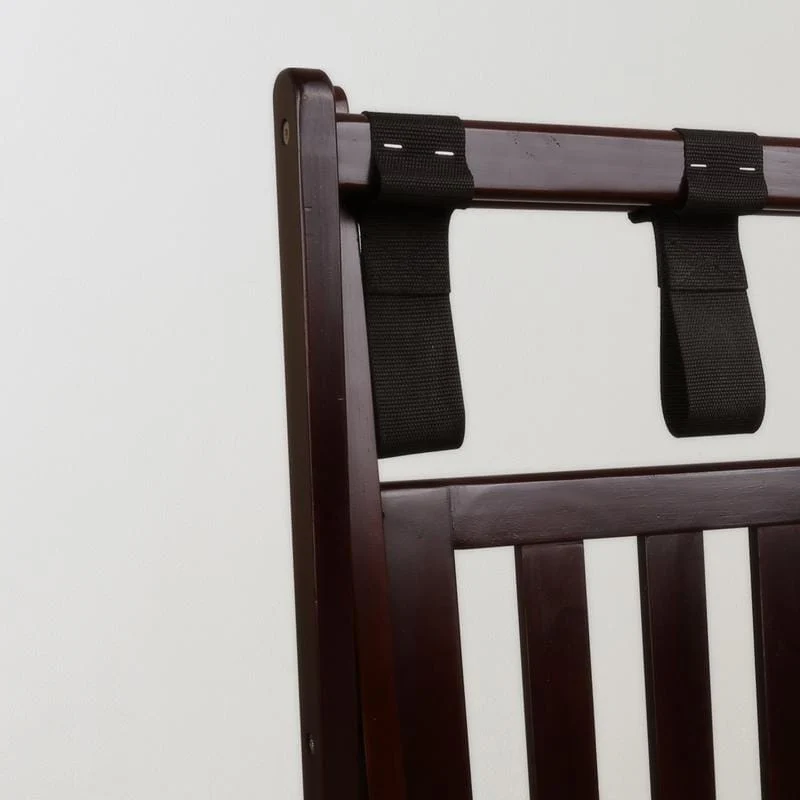 Hotel-style Luggage Rack with Shelf