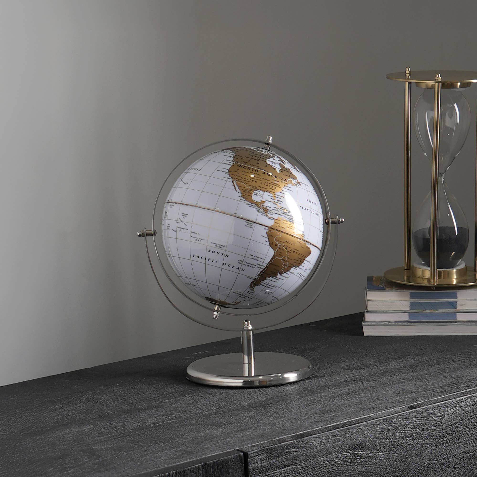 Tabletop Steel Electroplated Globe