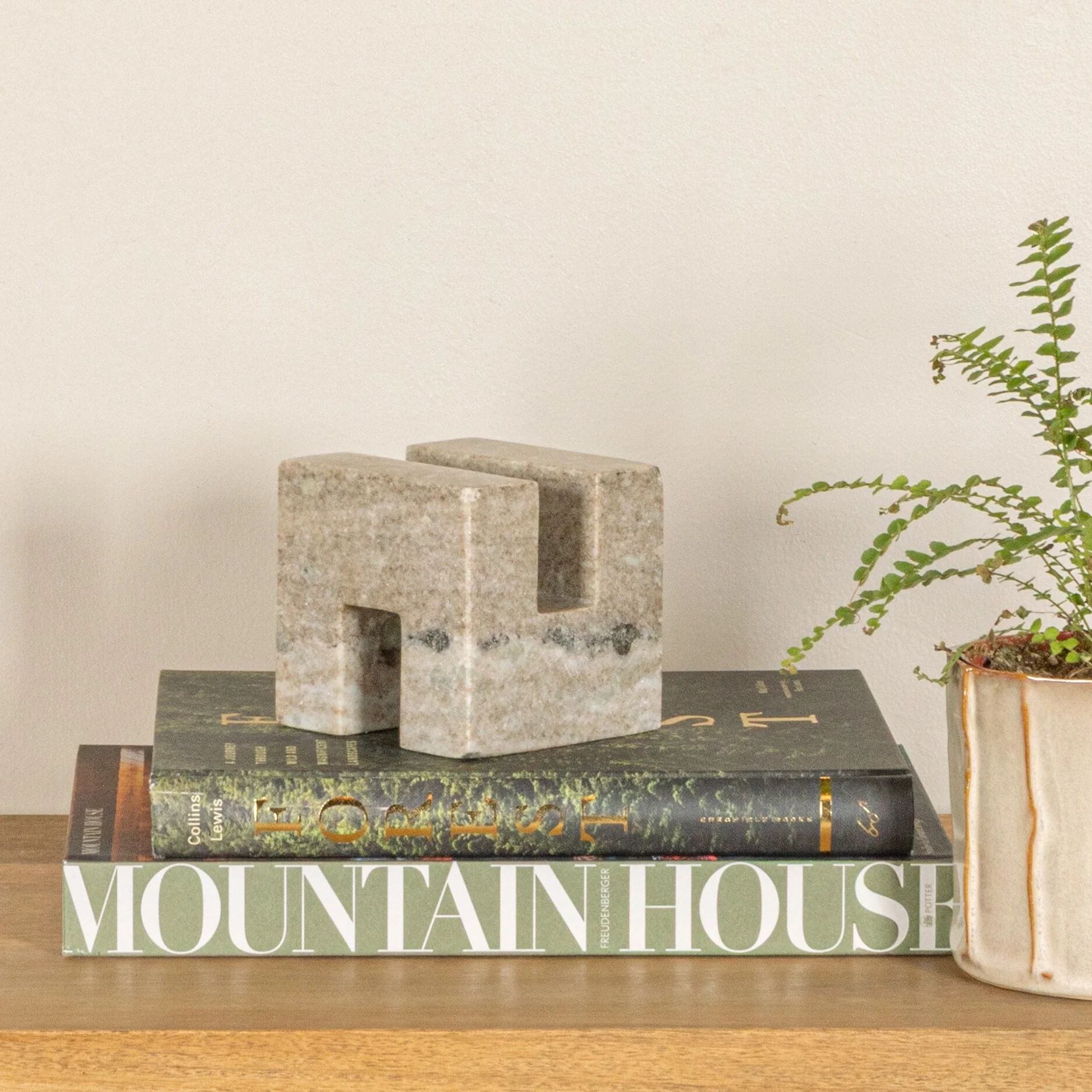 Contemporary Marble Cookbook Stand