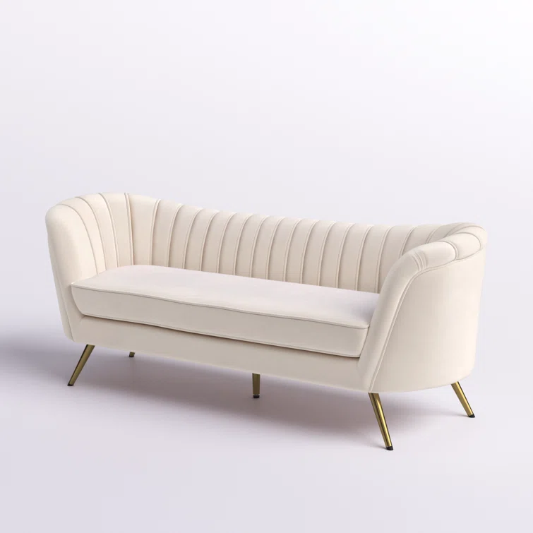 Tiberius 88'' Velvet Sofa