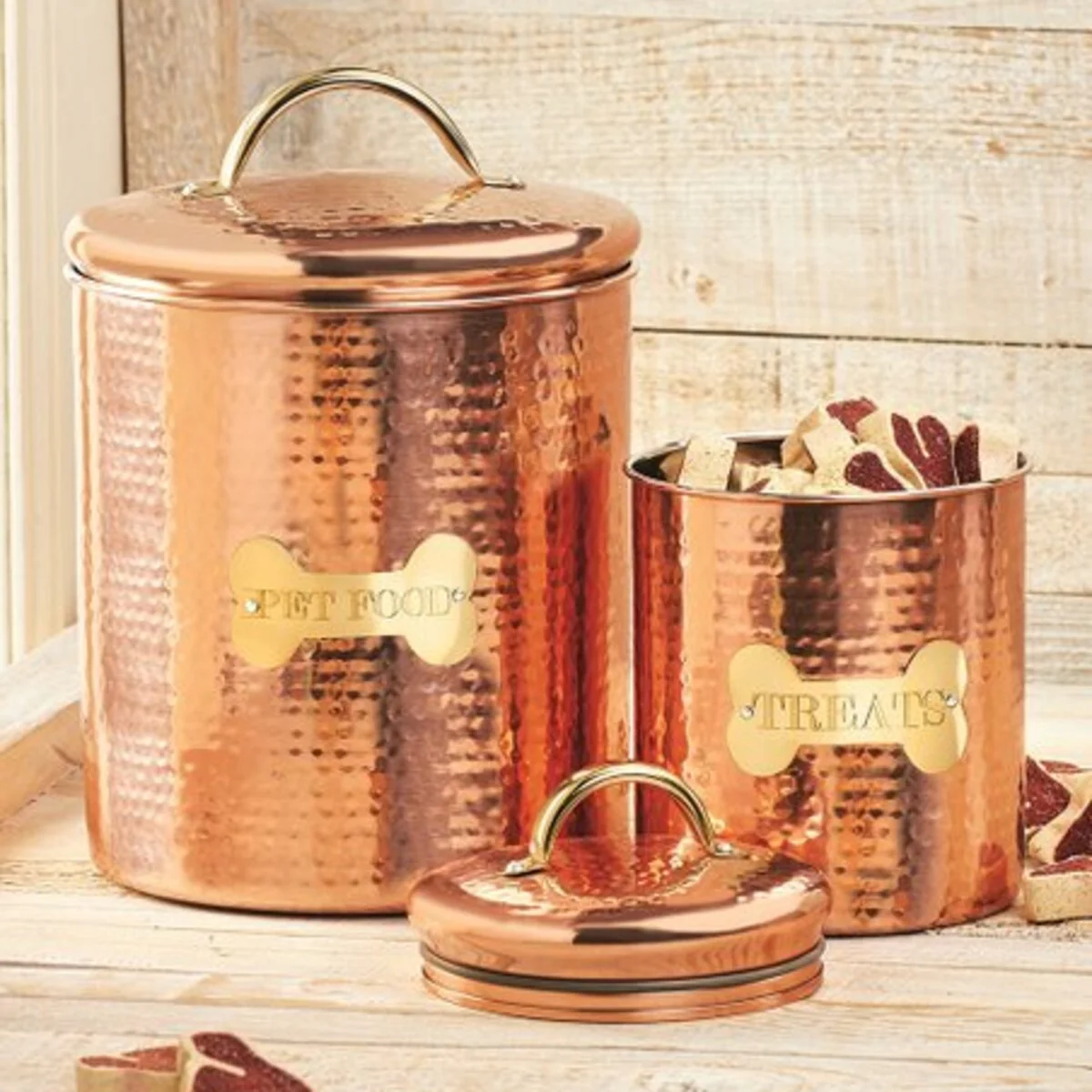 King Charles Copper Dog Extra Canister for Pet Food