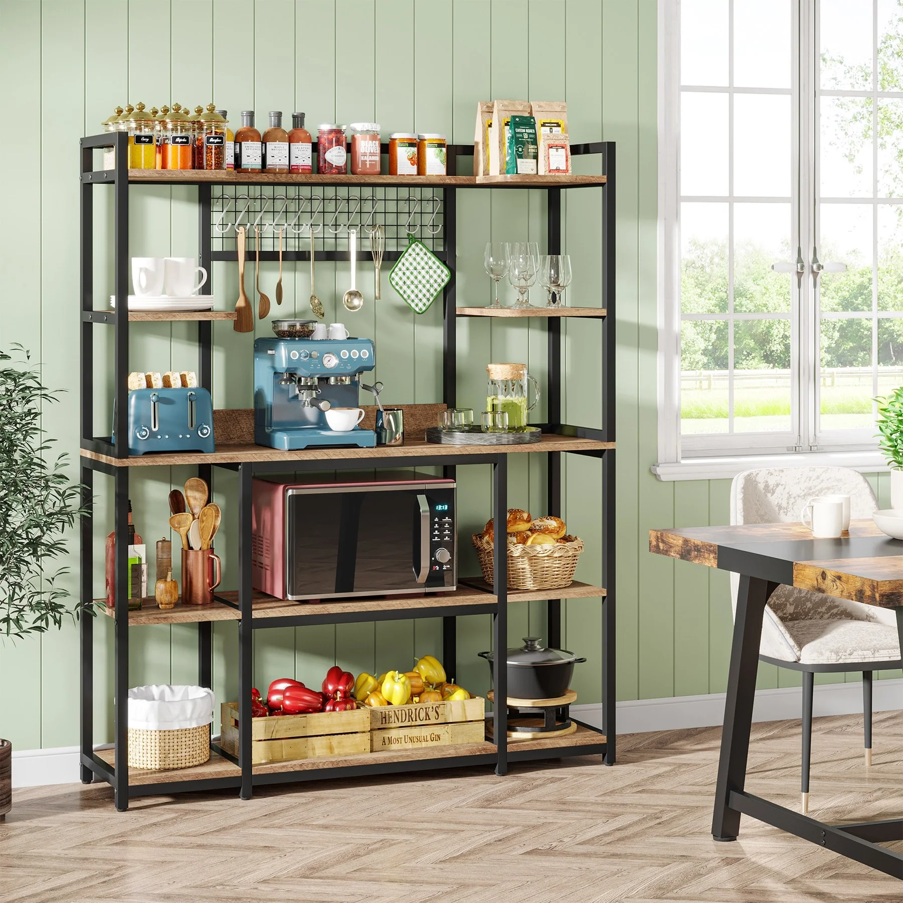 5-Tier Large Kitchen Bakers Rack, 55