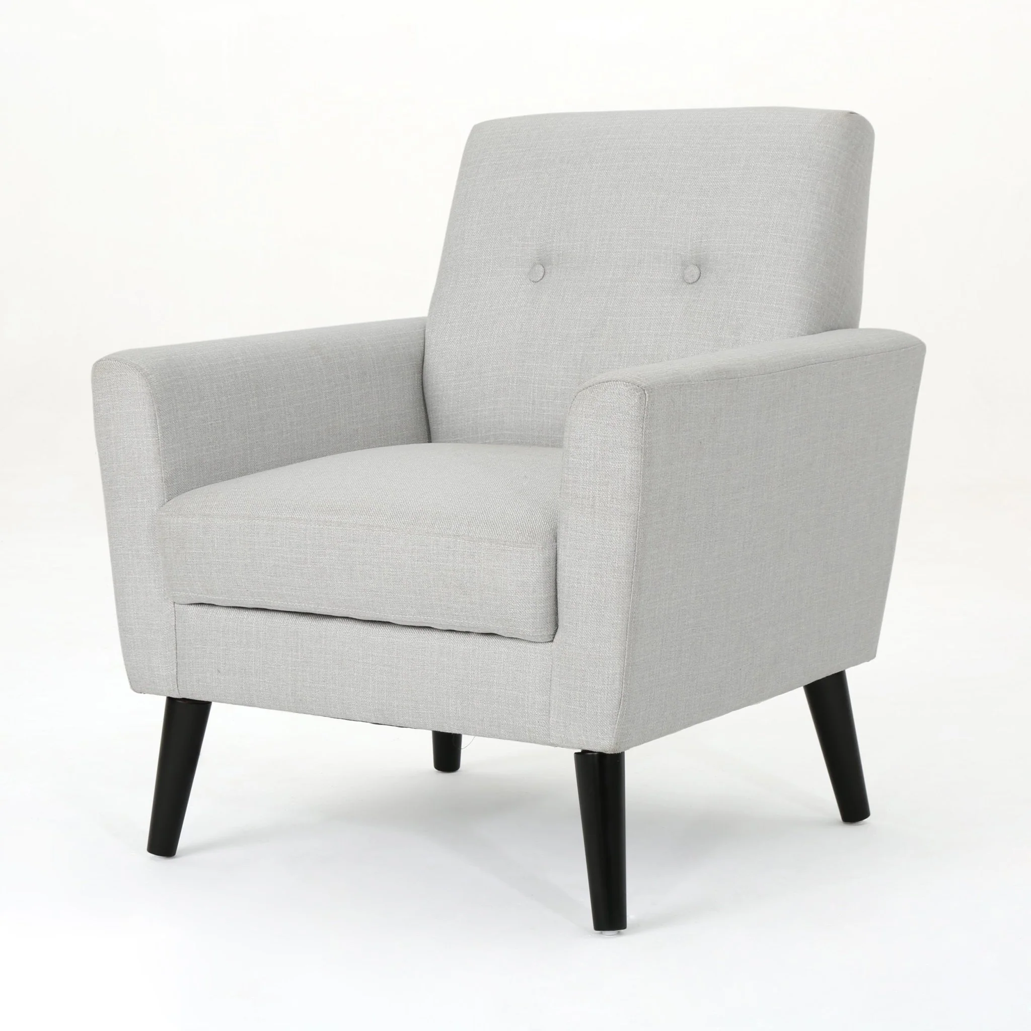 Radiantize Upholstered Fabric Club Chair with Square-off Back and Button Tufted