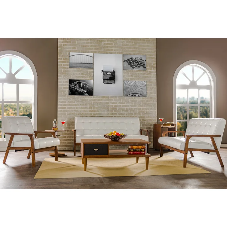 Tyreese 44.75'' Faux Leather Loveseat