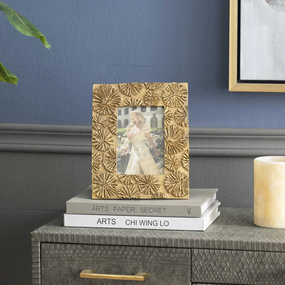 Photo Frame with Metallic Border, Set of 2