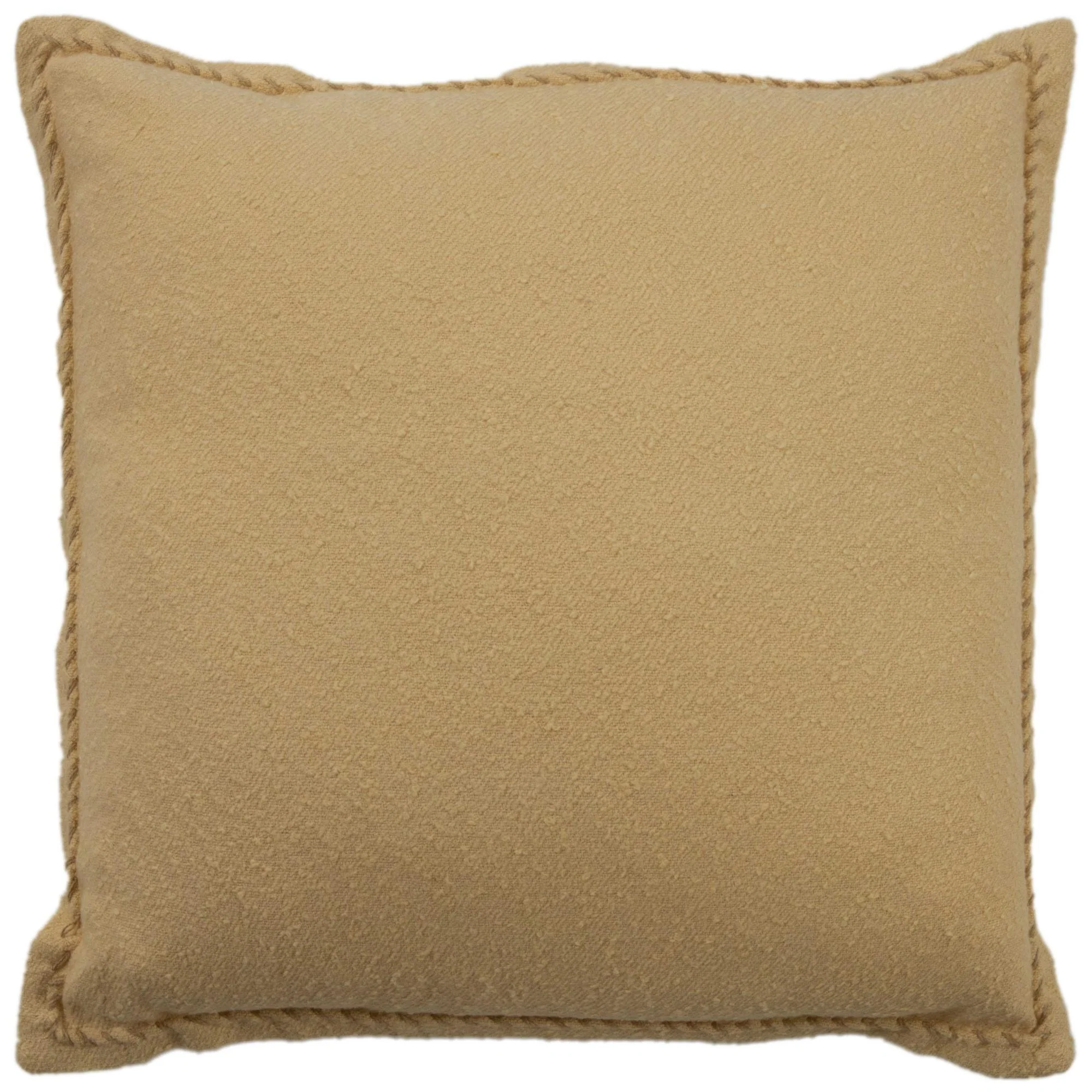 Woven 100% Cotton Solid Decorative Throw Pillow