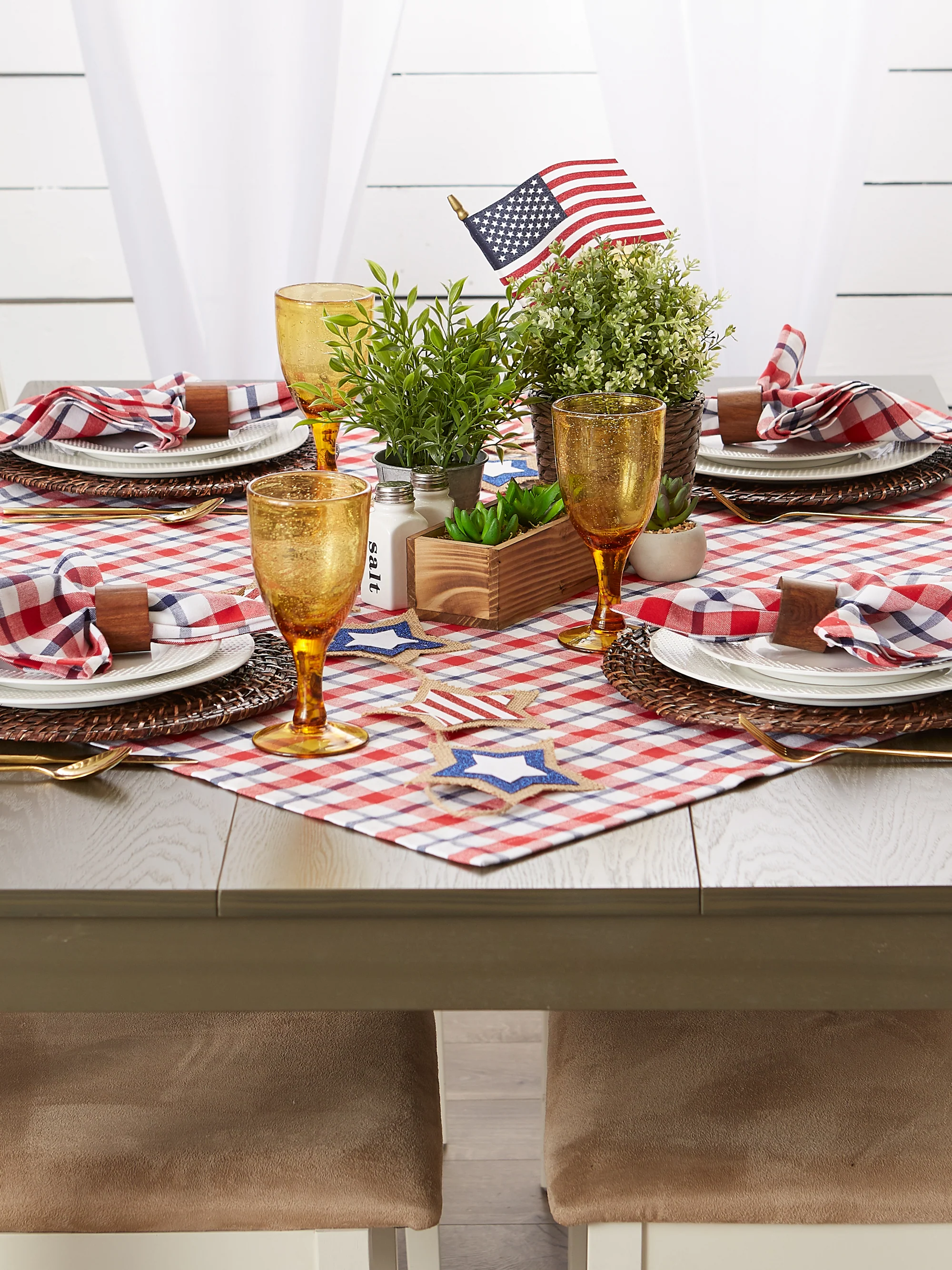 American Plaid Tablecloth