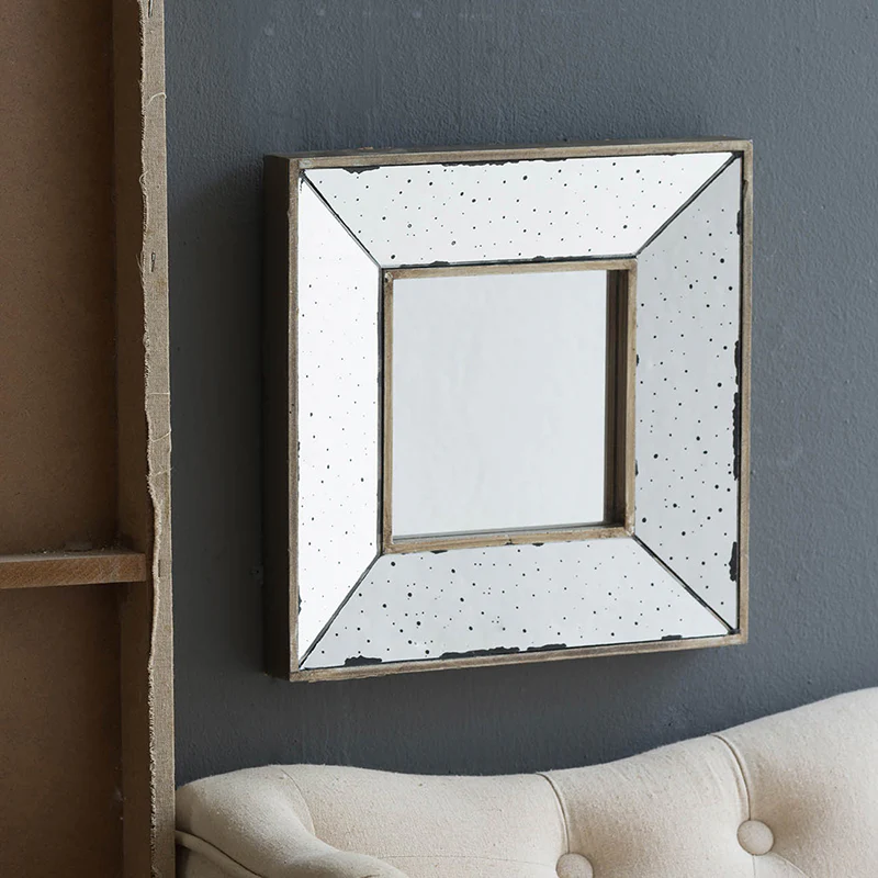 Square Accent Mirror with Practical Edge Design