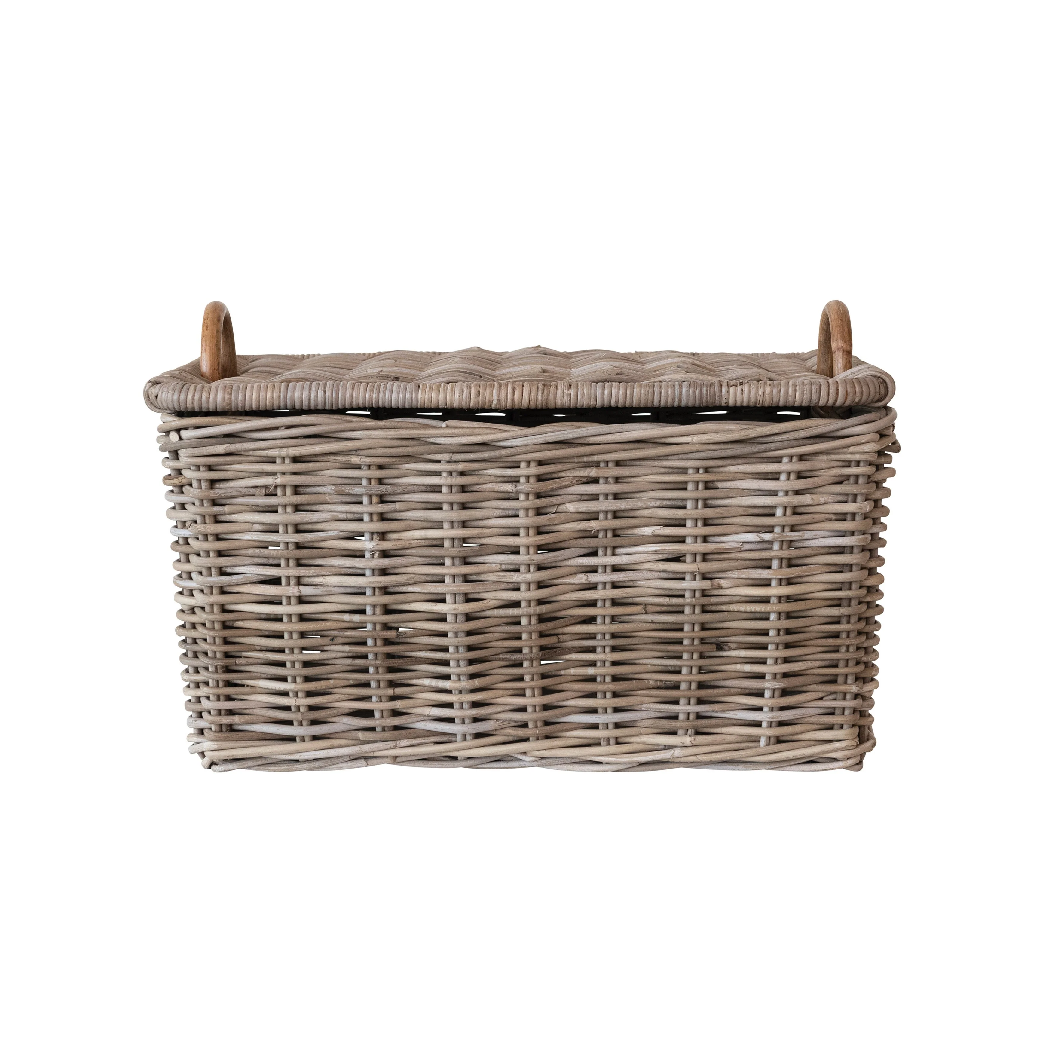 Woven Rattan Basket Storage